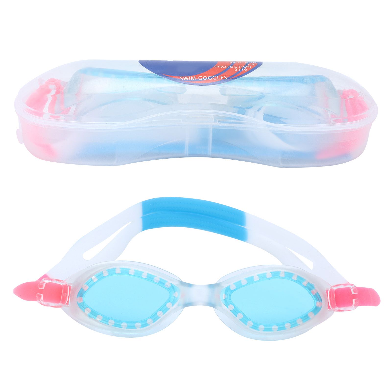 Swim Glasses Waterproof AntiFog Leakproof Swimming Goggles with Storage Box view 10