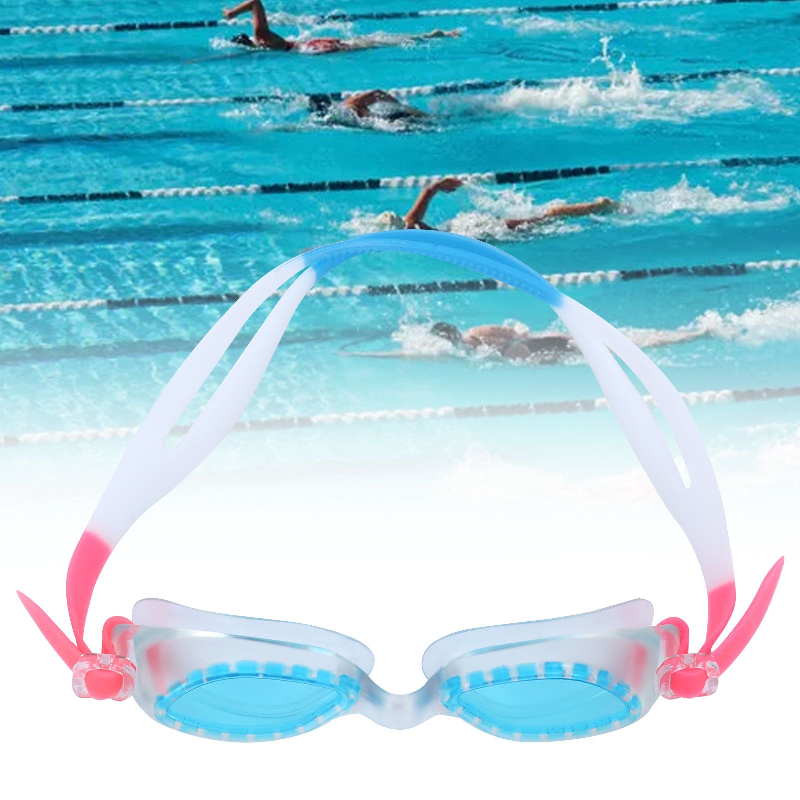 Swim Glasses Waterproof AntiFog Leakproof Swimming Goggles with Storage Box view 12