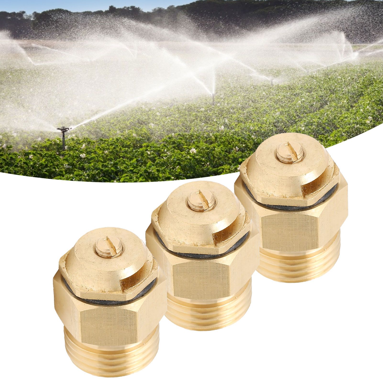 3PCS G1/2 Refraction Sprinkler Nozzle Adjustable Copper Micro Sprinkler Head view 11