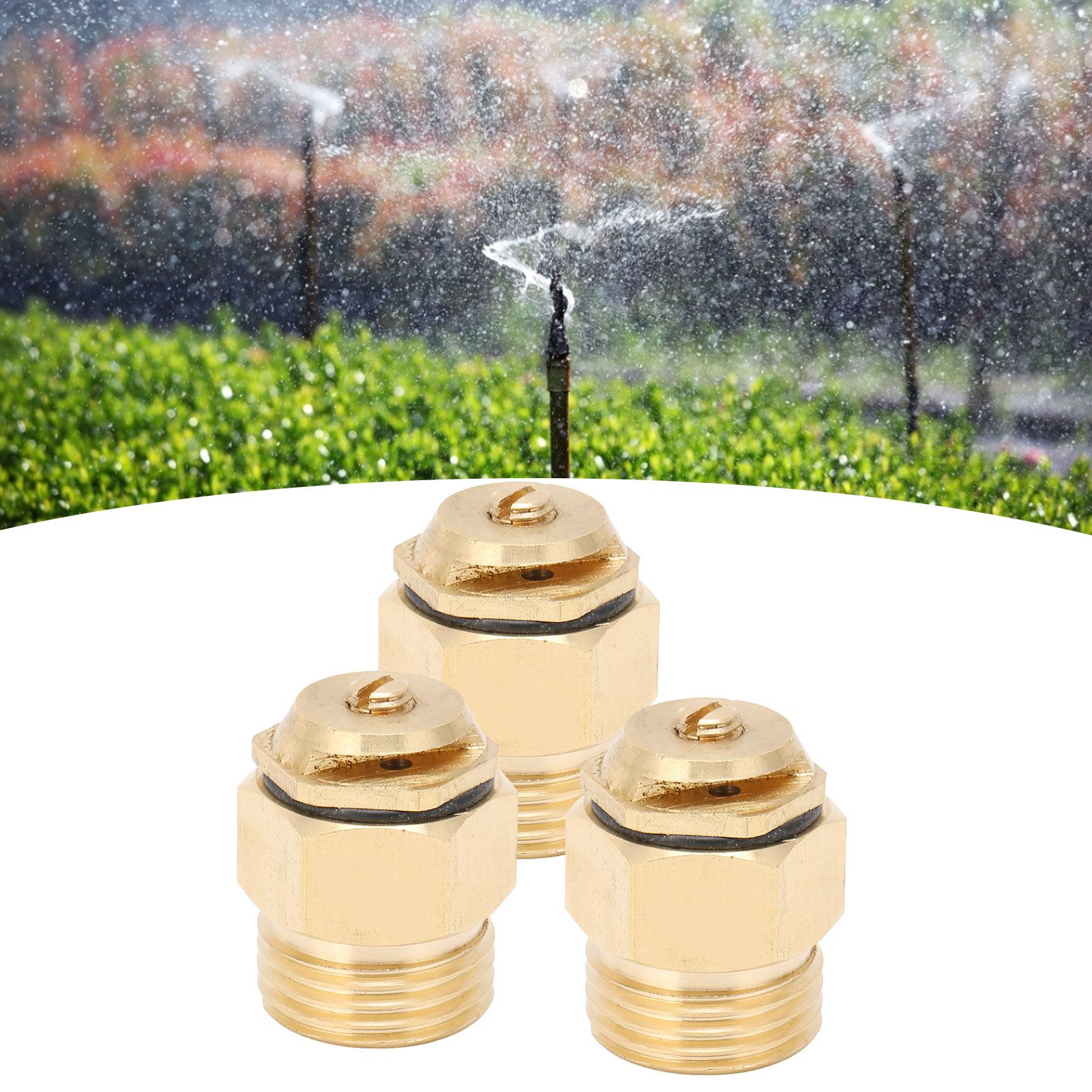 3PCS G1/2 Refraction Sprinkler Nozzle Adjustable Copper Micro Sprinkler Head view 12