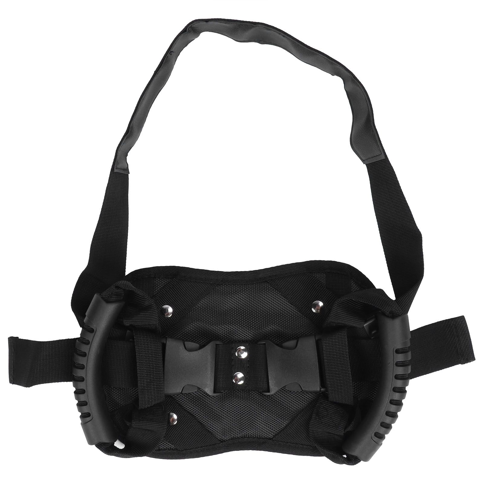 Black Motorcycle Safety Belt Electromobile Rear Seat Safety Strap Handle for view 2