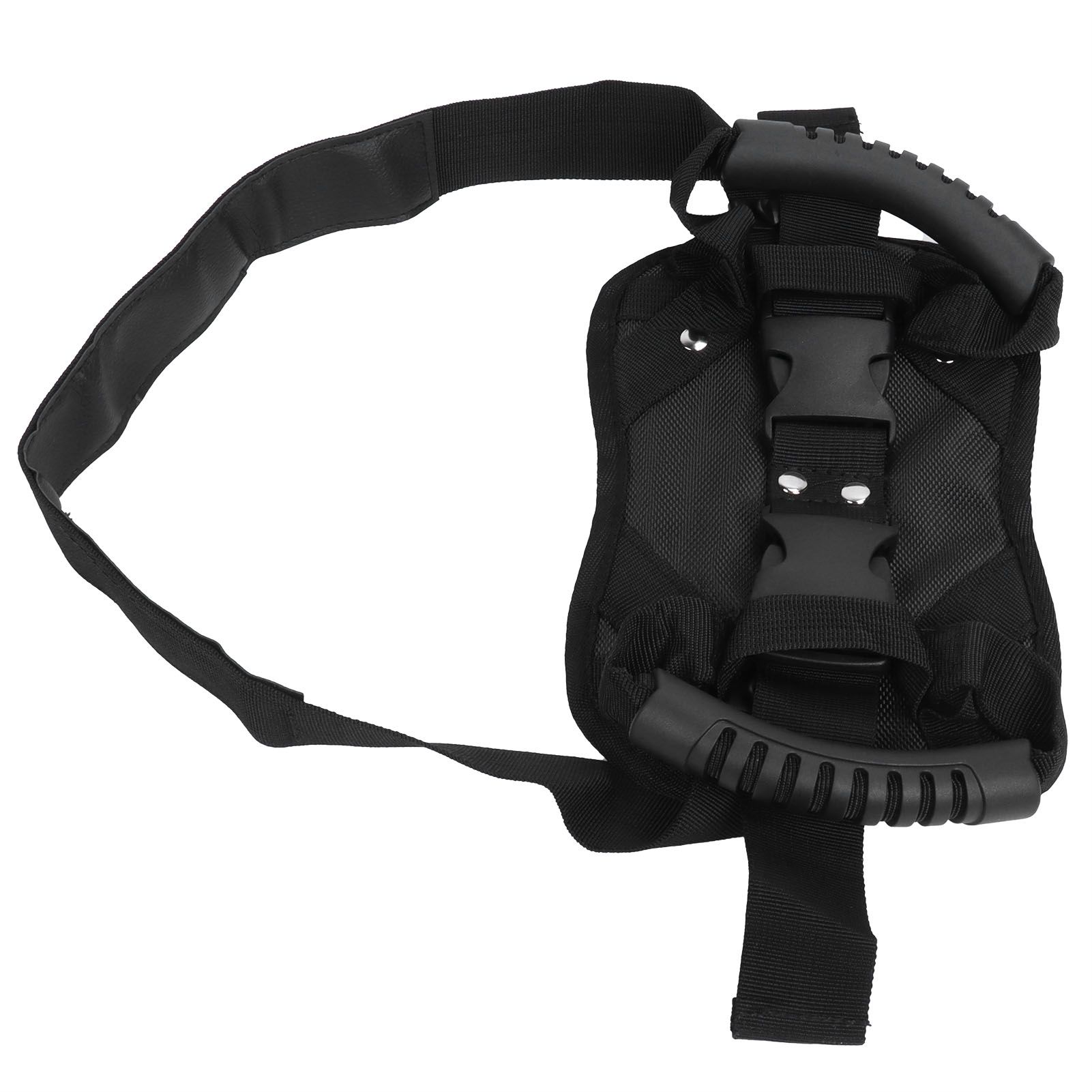 Black Motorcycle Safety Belt Electromobile Rear Seat Safety Strap Handle for view 4