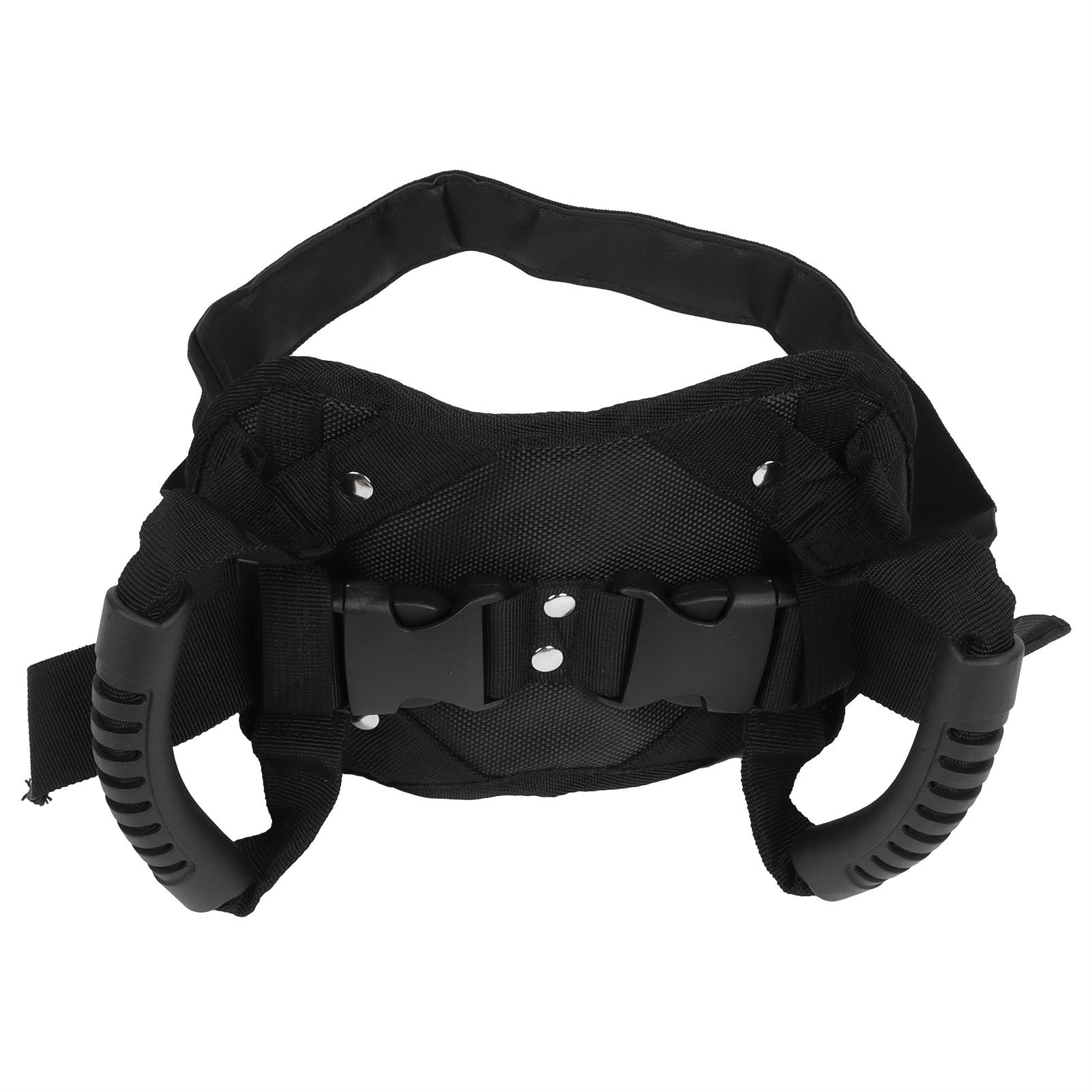 Black Motorcycle Safety Belt Electromobile Rear Seat Safety Strap Handle for view 5