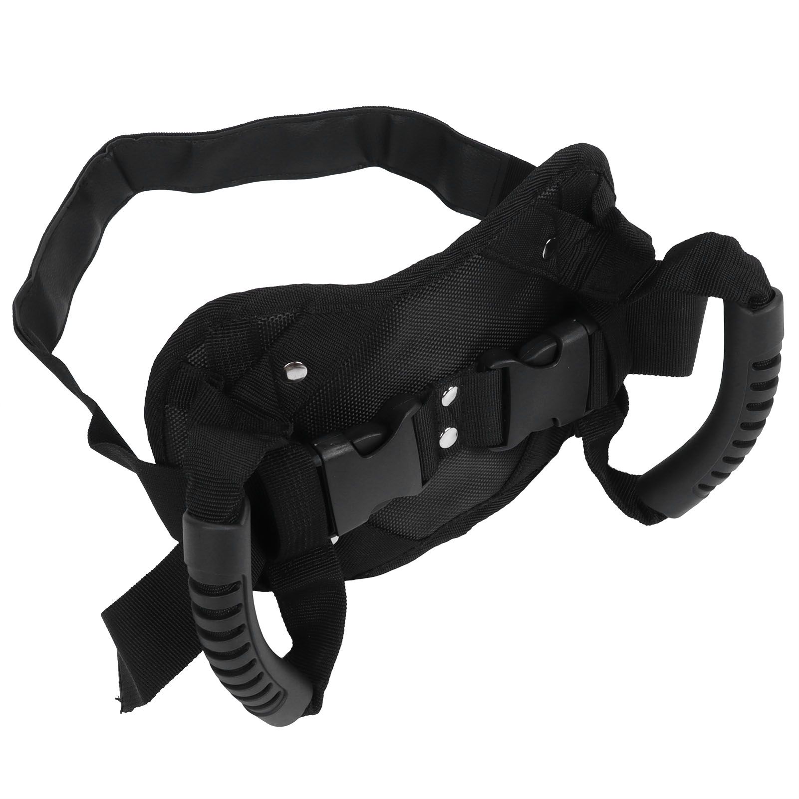 Black Motorcycle Safety Belt Electromobile Rear Seat Safety Strap Handle for view 6