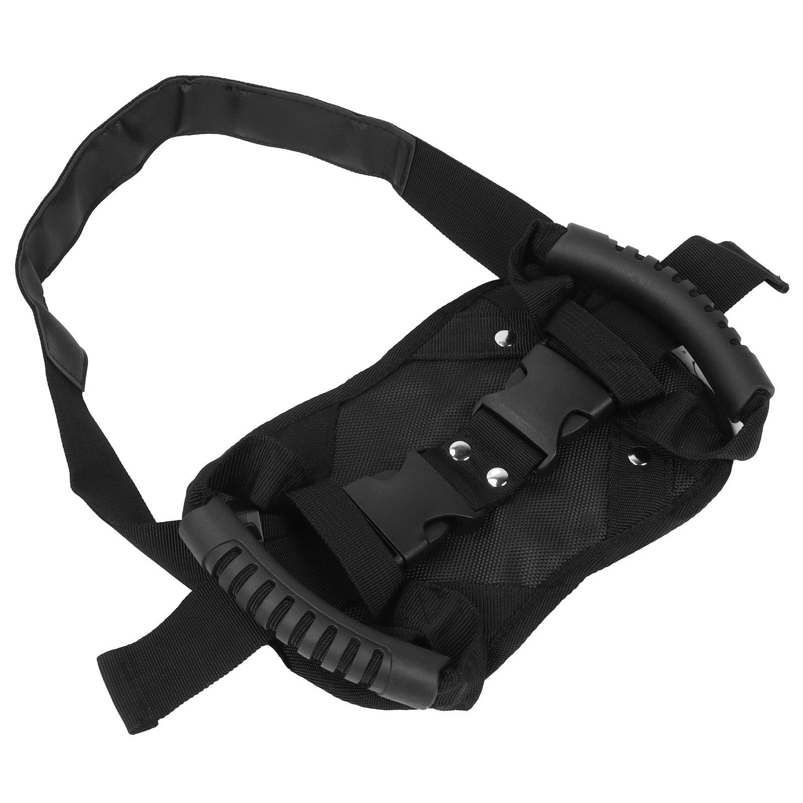 Black Motorcycle Safety Belt Electromobile Rear Seat Safety Strap Handle for view 7