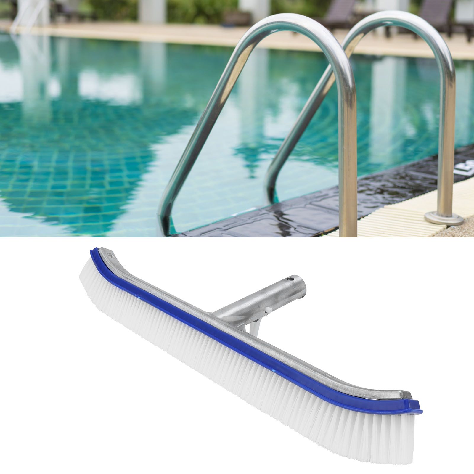 Swimming Pool Cleaning Brush Aluminum Handle Brush for Cleaning Wall Tiles Floors view 12