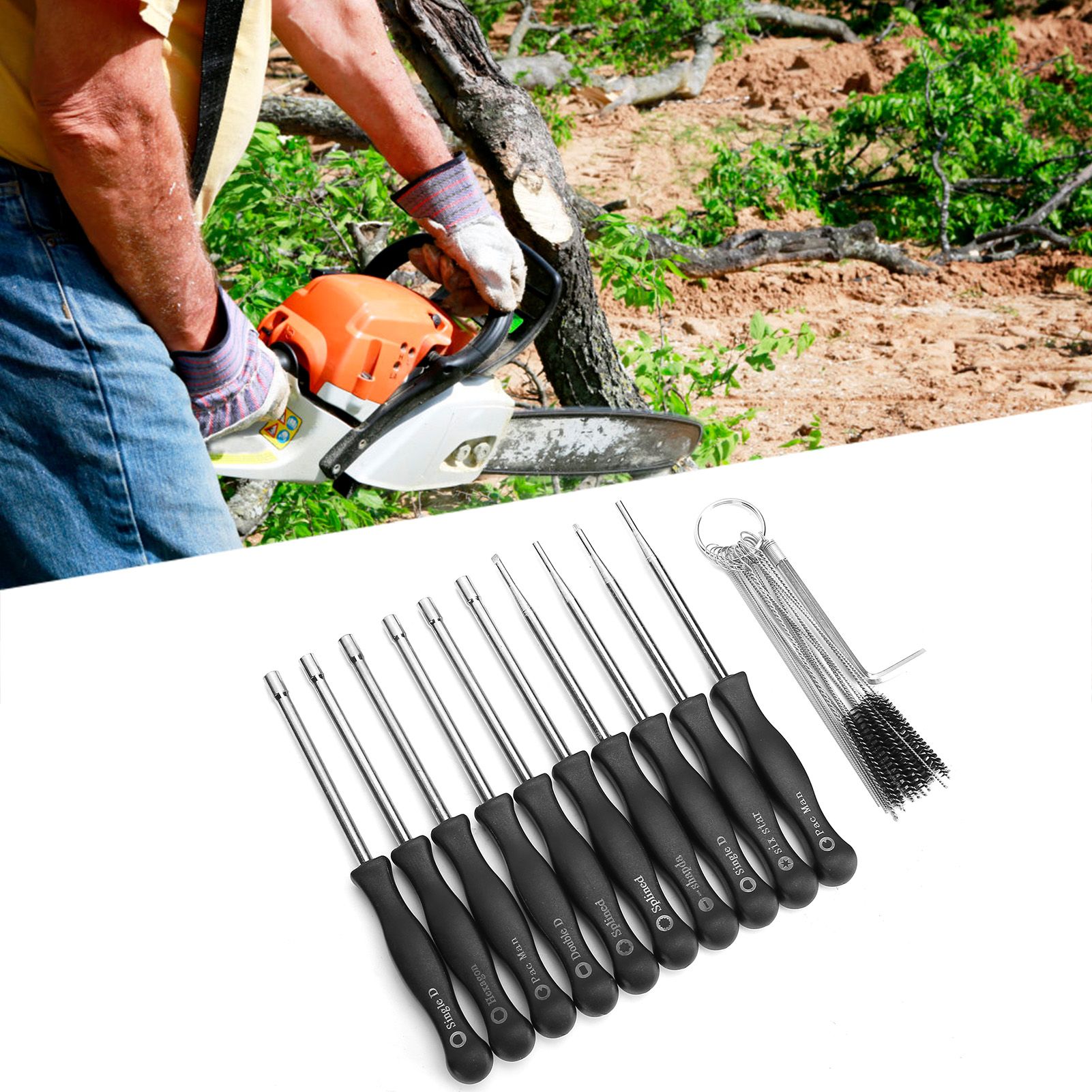 Carburetor Adjustment Tool Kit Carburator Engine Tune Up Adjusting Tool for view 11