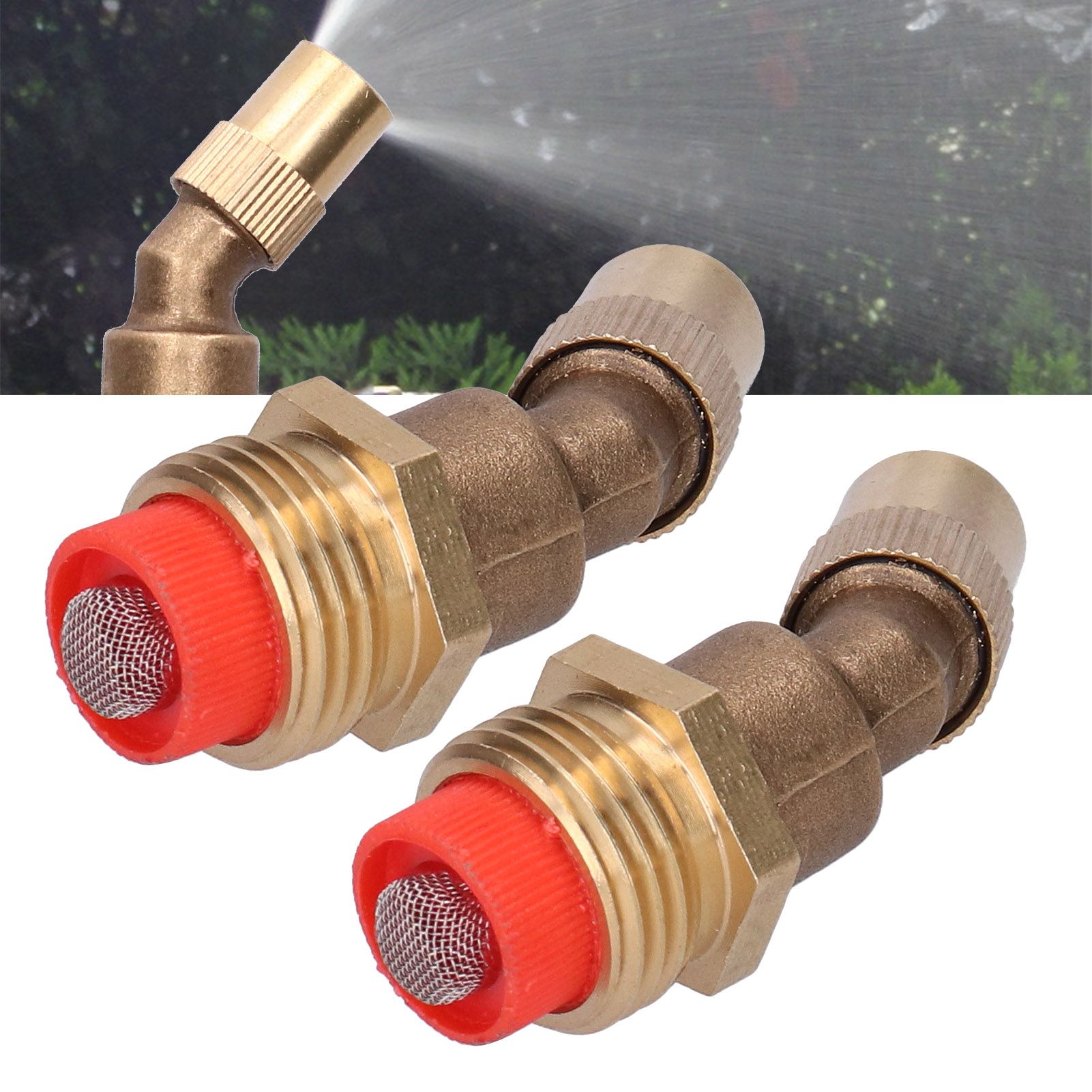 2Pcs Adjustable Atomizing Elbow Sprayer with Filter G1/2 Male Thread view 11