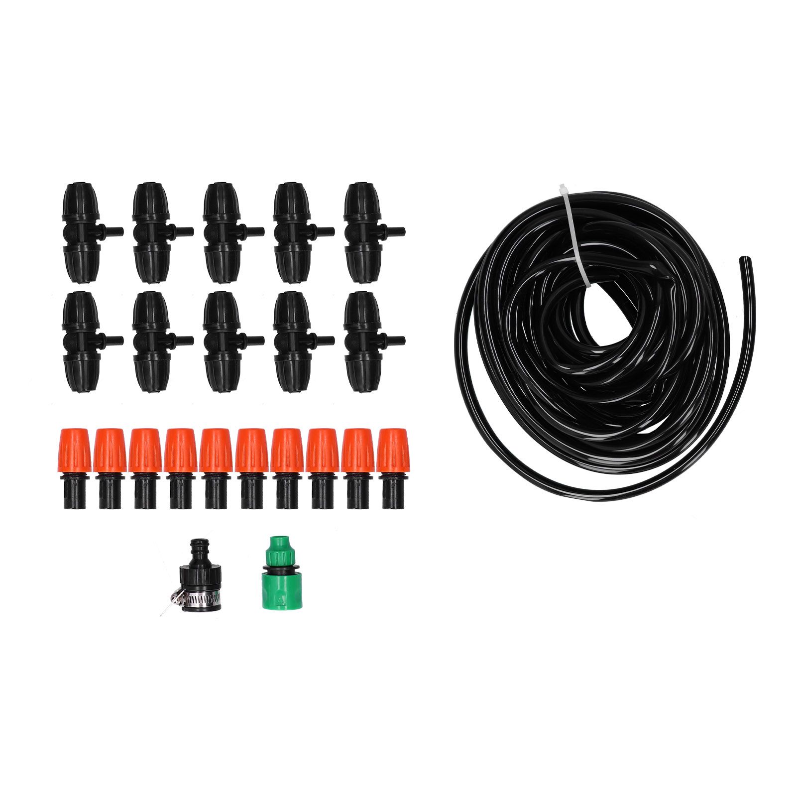 10M 8/11 Hose Garden Irrigation System 10PCS Adjustable Sprinkler Micro Nozzle view 6