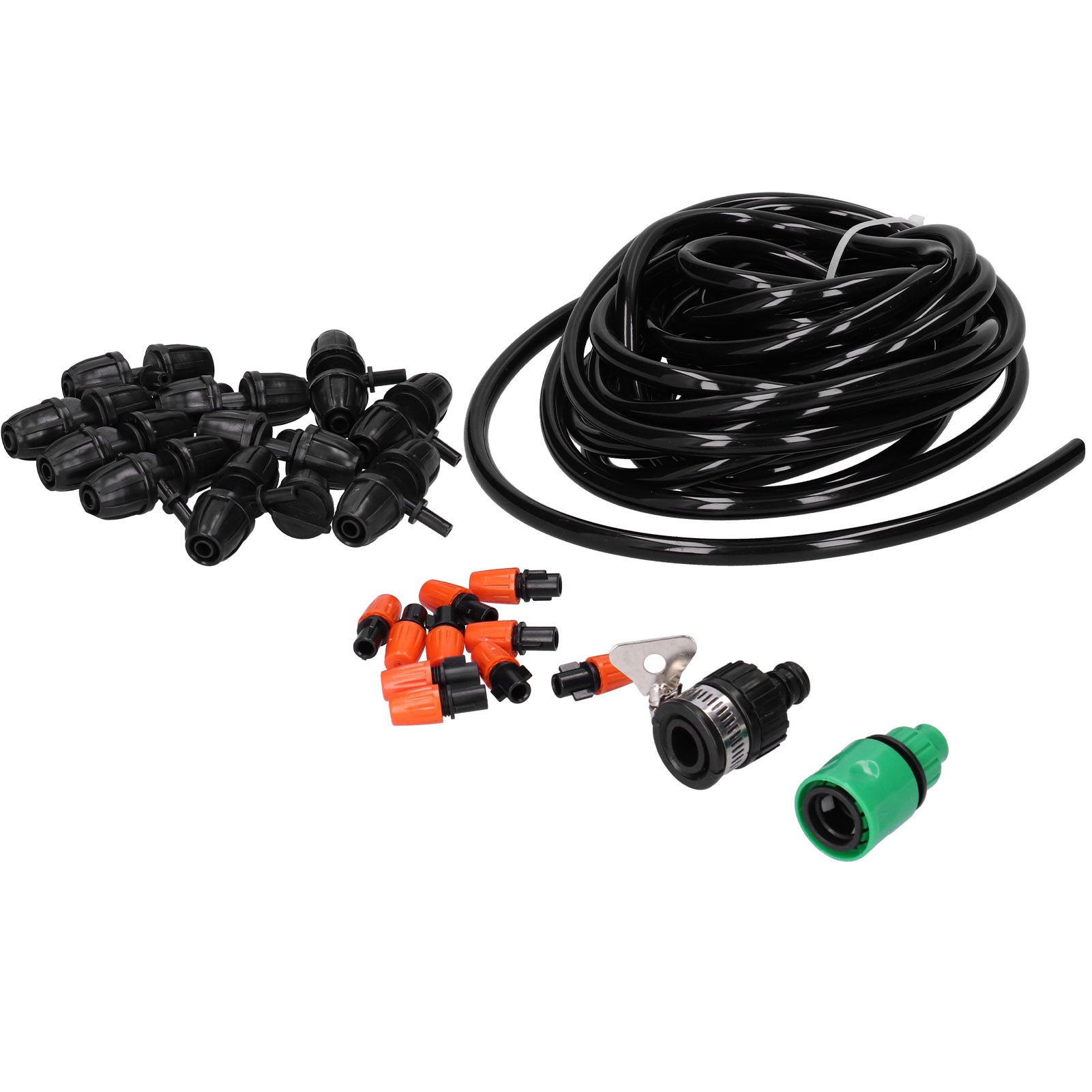 10M 8/11 Hose Garden Irrigation System 10PCS Adjustable Sprinkler Micro Nozzle view 10