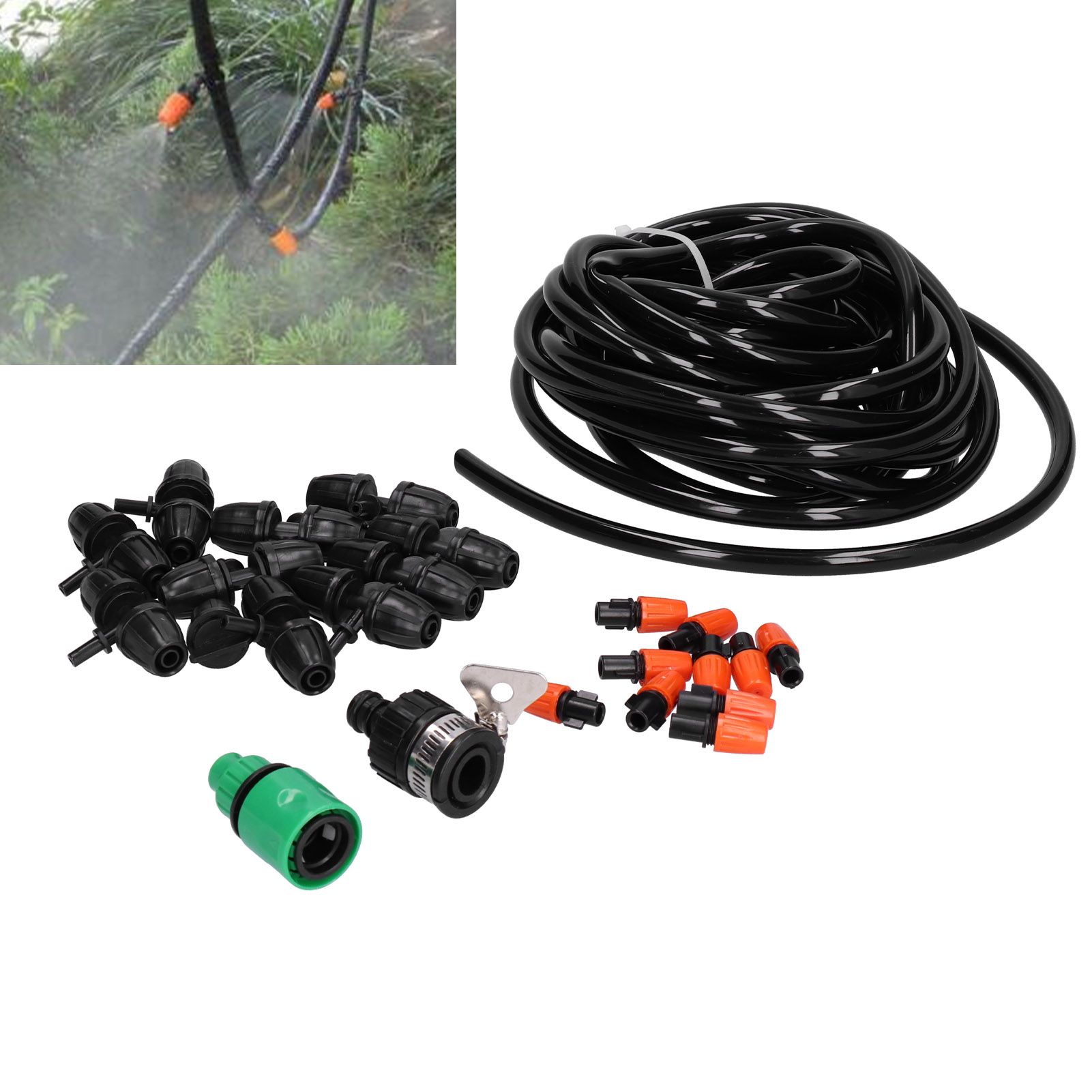 10M 8/11 Hose Garden Irrigation System 10PCS Adjustable Sprinkler Micro Nozzle view 11