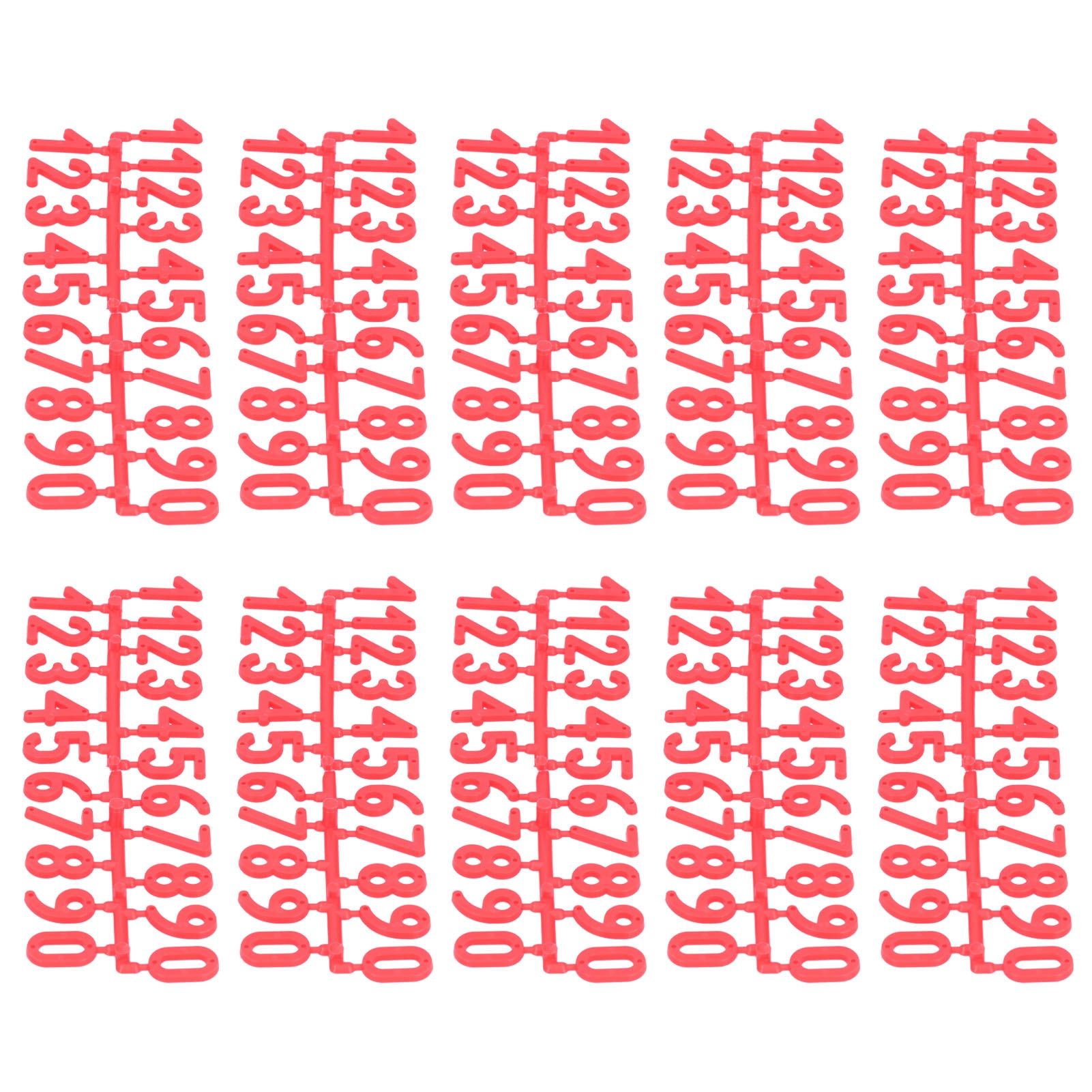 10Set Plastic Number Tag Number Sign Number Marking for Residence Apartment view 3