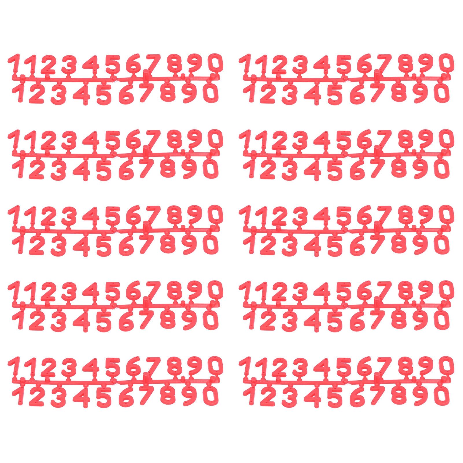 10Set Plastic Number Tag Number Sign Number Marking for Residence Apartment view 5