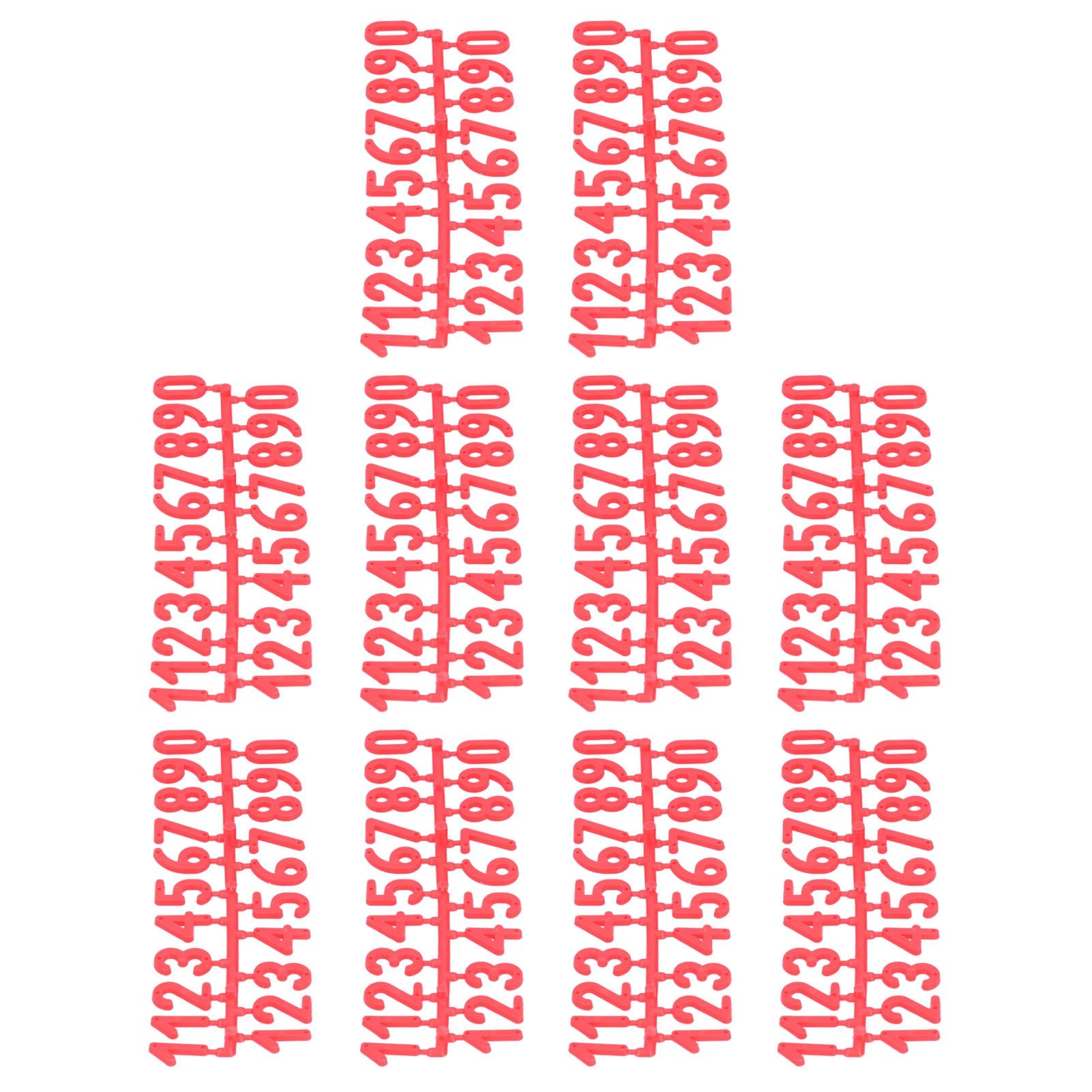 10Set Plastic Number Tag Number Sign Number Marking for Residence Apartment view 7