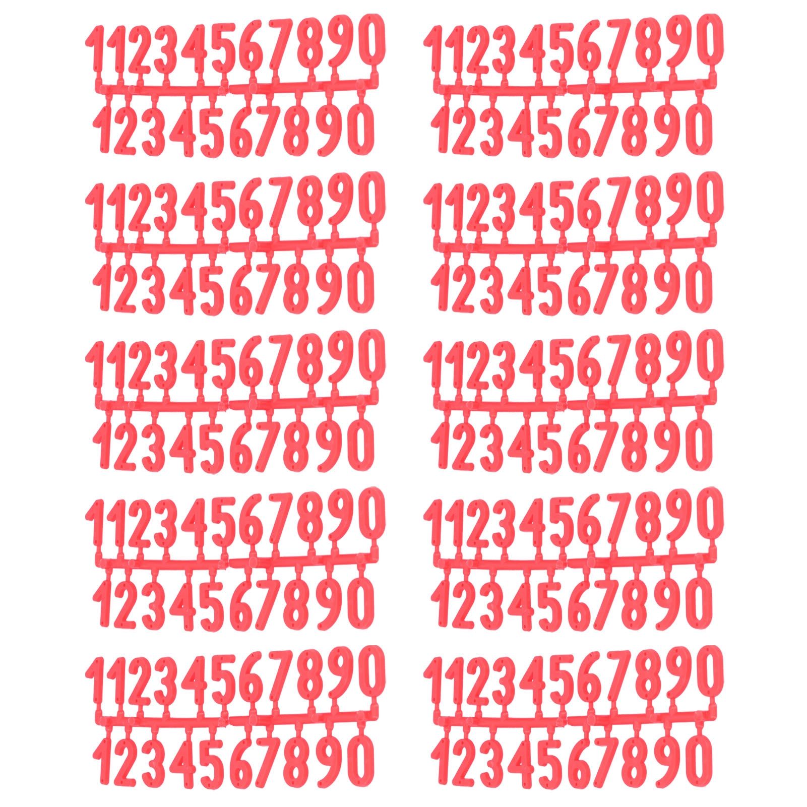10Set Plastic Number Tag Number Sign Number Marking for Residence Apartment view 8