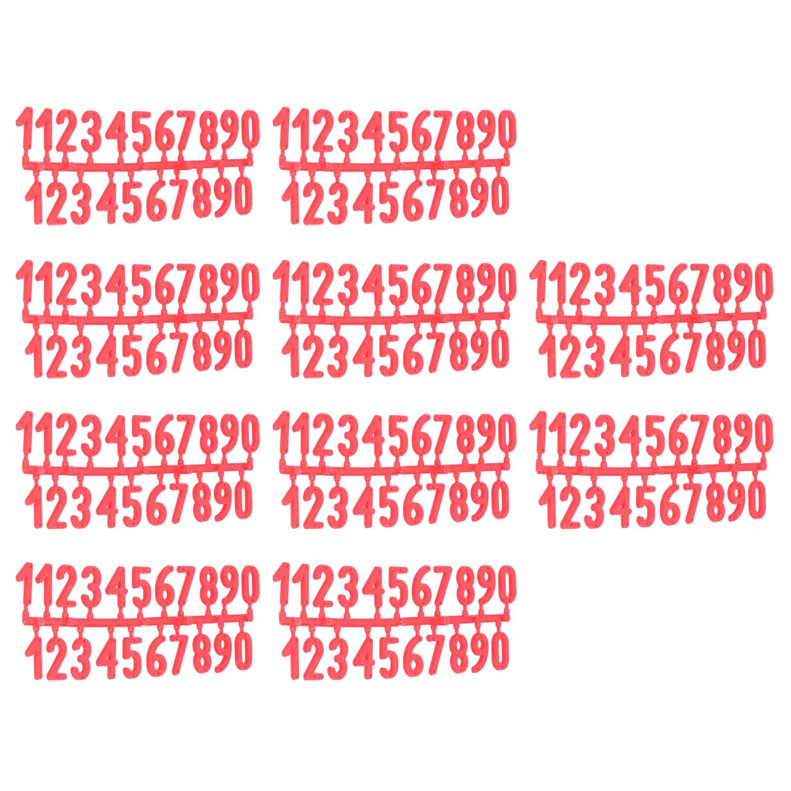 10Set Plastic Number Tag Number Sign Number Marking for Residence Apartment view 9