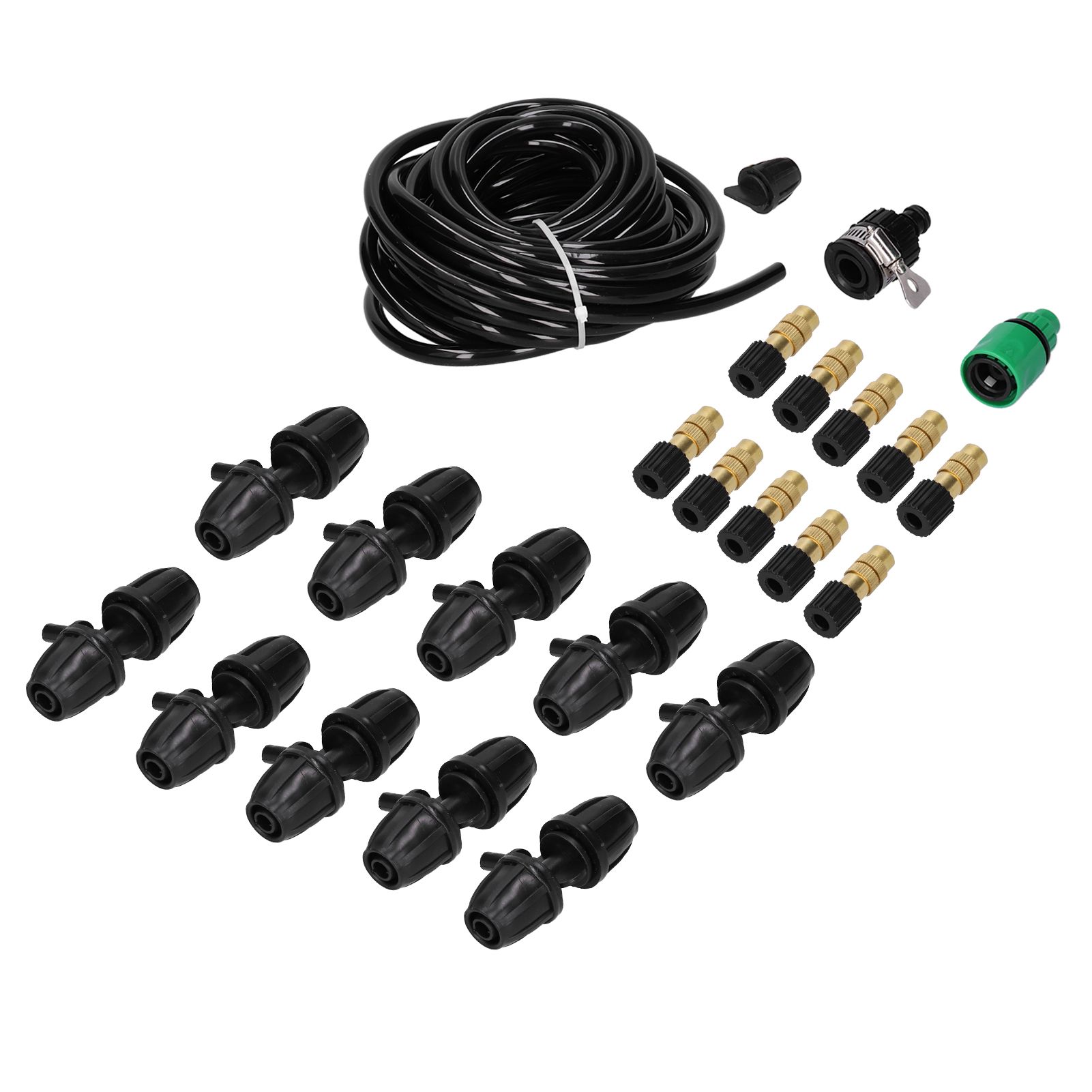 10m Irrigation Atomizing Kit Adjustable Copper Nozzle 8/11 Hose Set for Garden view 5