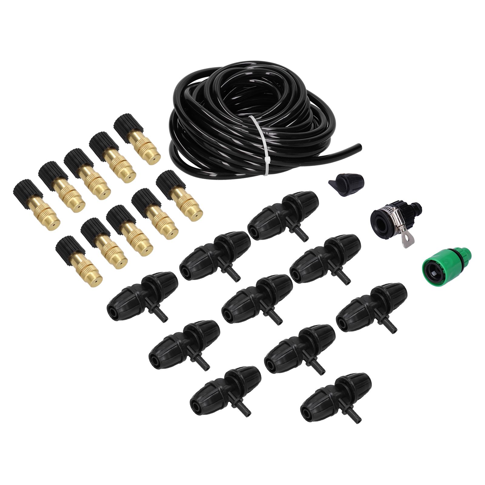 10m Irrigation Atomizing Kit Adjustable Copper Nozzle 8/11 Hose Set for Garden view 6