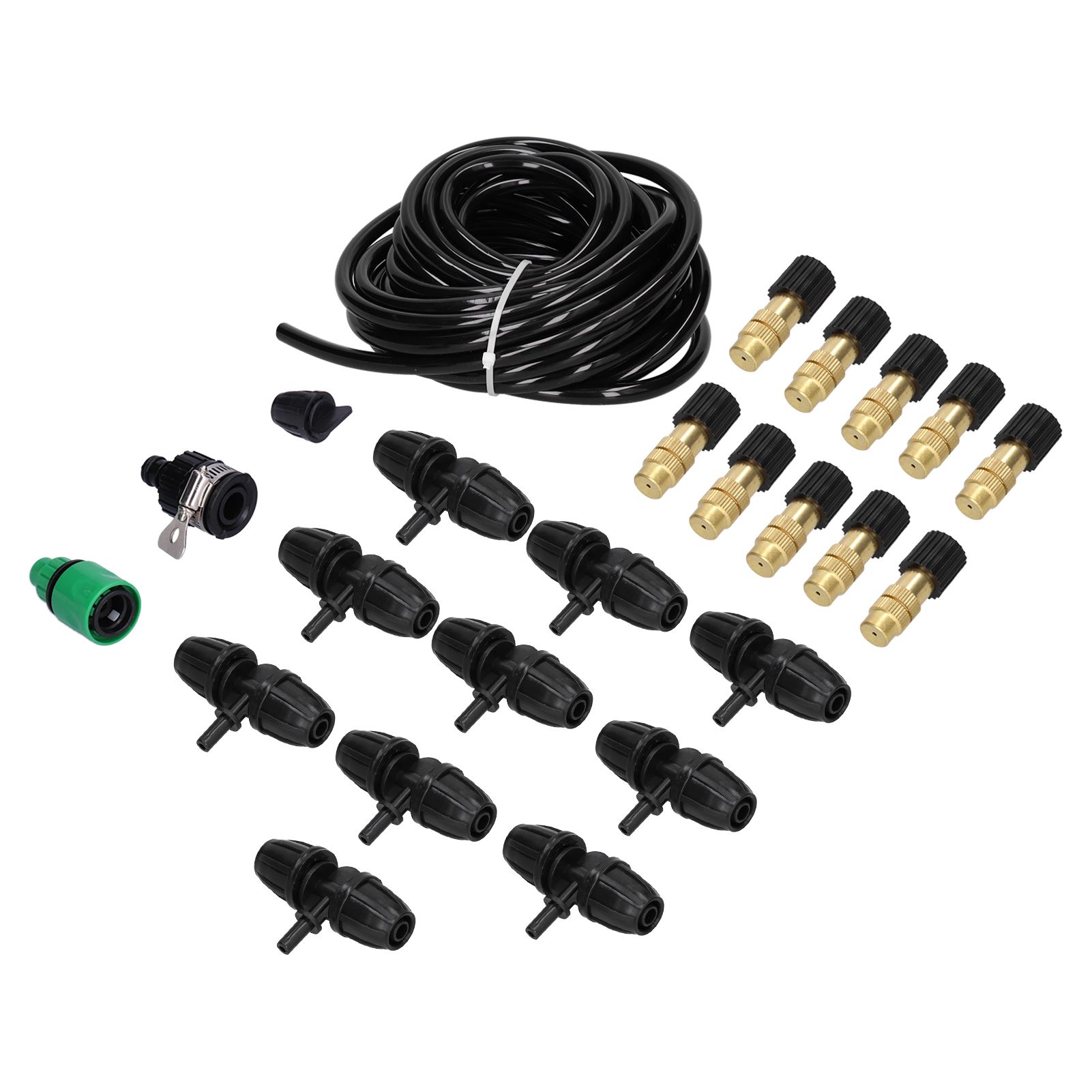 10m Irrigation Atomizing Kit Adjustable Copper Nozzle 8/11 Hose Set for Garden view 7