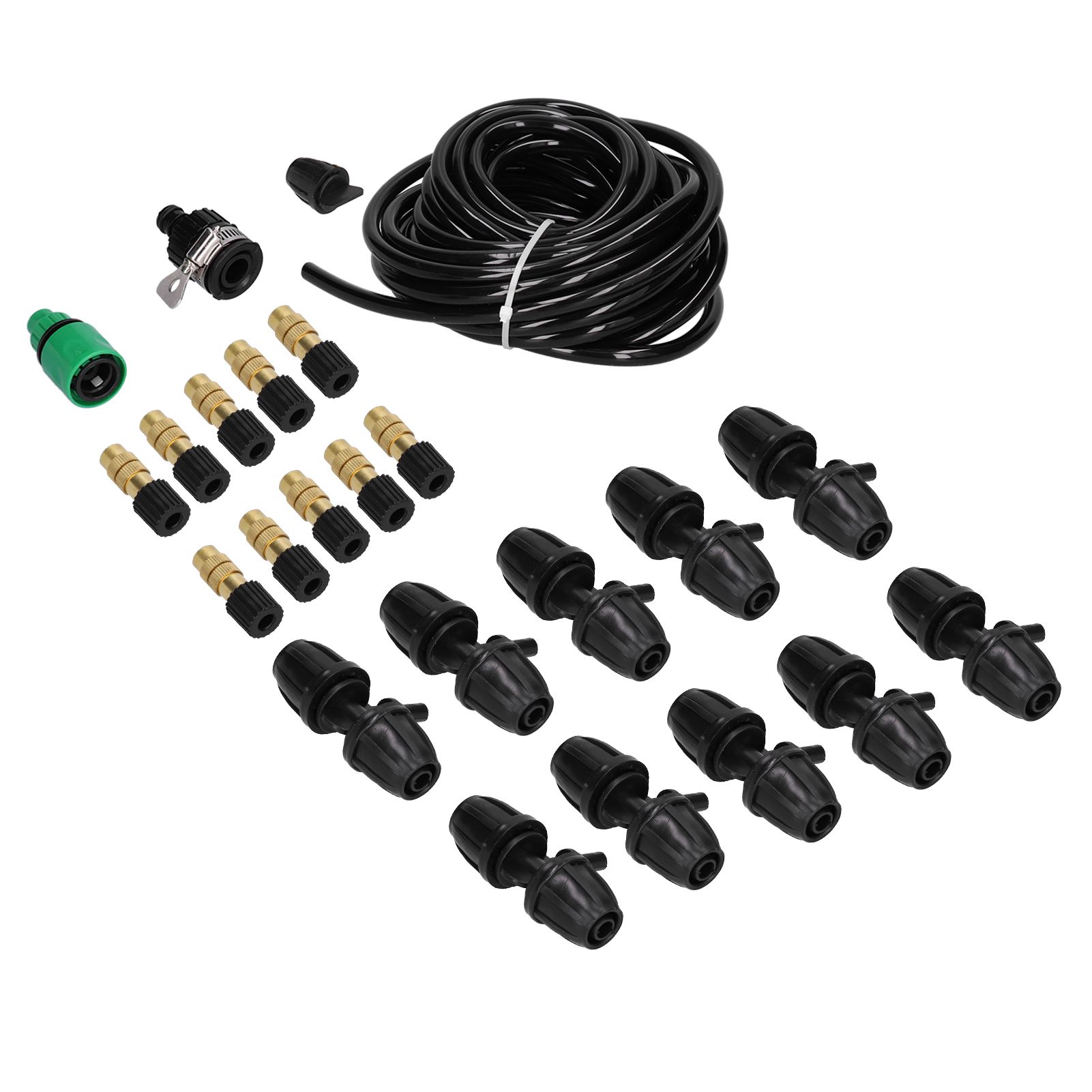 10m Irrigation Atomizing Kit Adjustable Copper Nozzle 8/11 Hose Set for Garden view 8