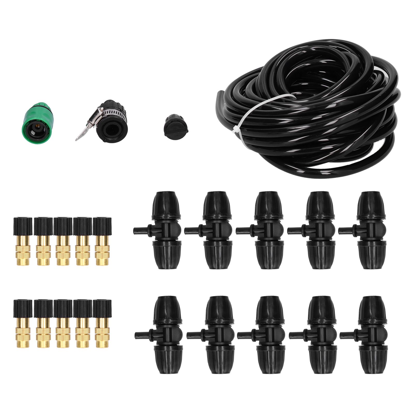 10m Irrigation Atomizing Kit Adjustable Copper Nozzle 8/11 Hose Set for Garden view 9