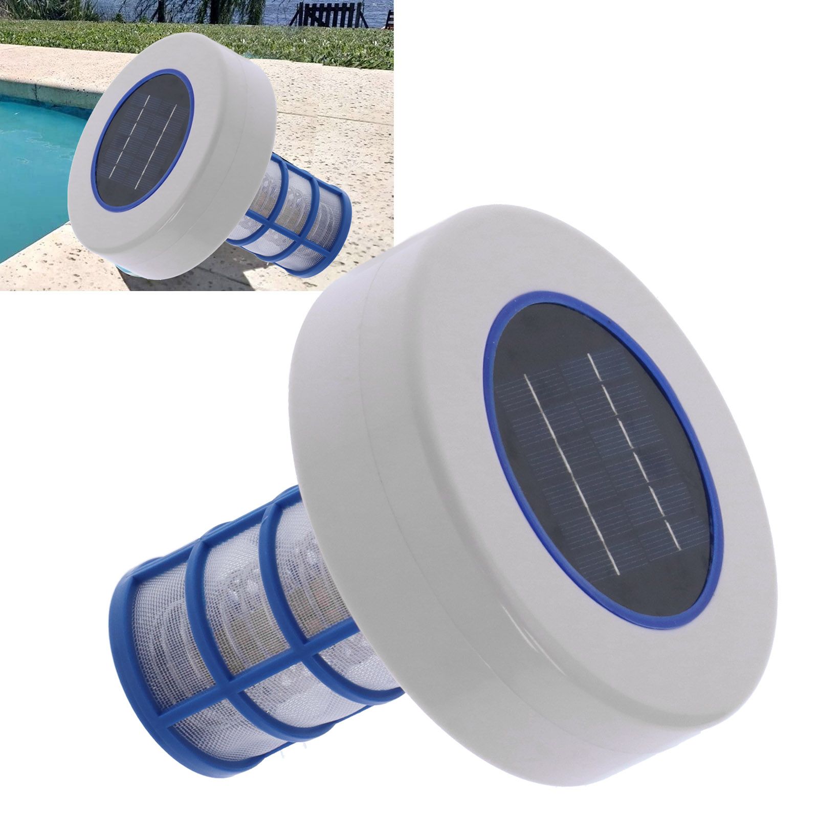 Solar Powered Pool Ionizer Cleaner Swimming Pool SPA Fountain Cleaning Equipment view 11