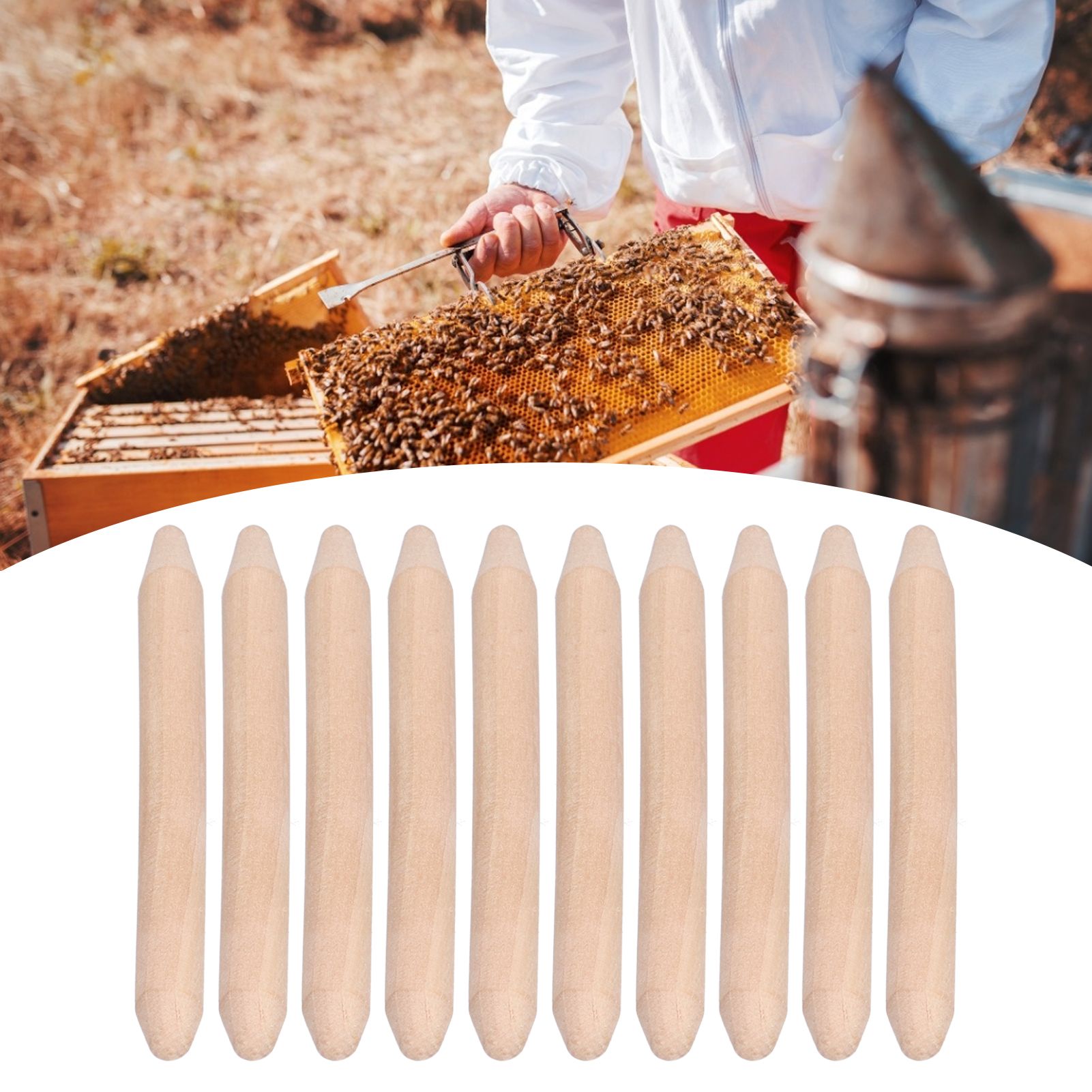 10PCS Queen Bee Rearing Stick Double Headed Queen Cell Stick Beekeeping view 12