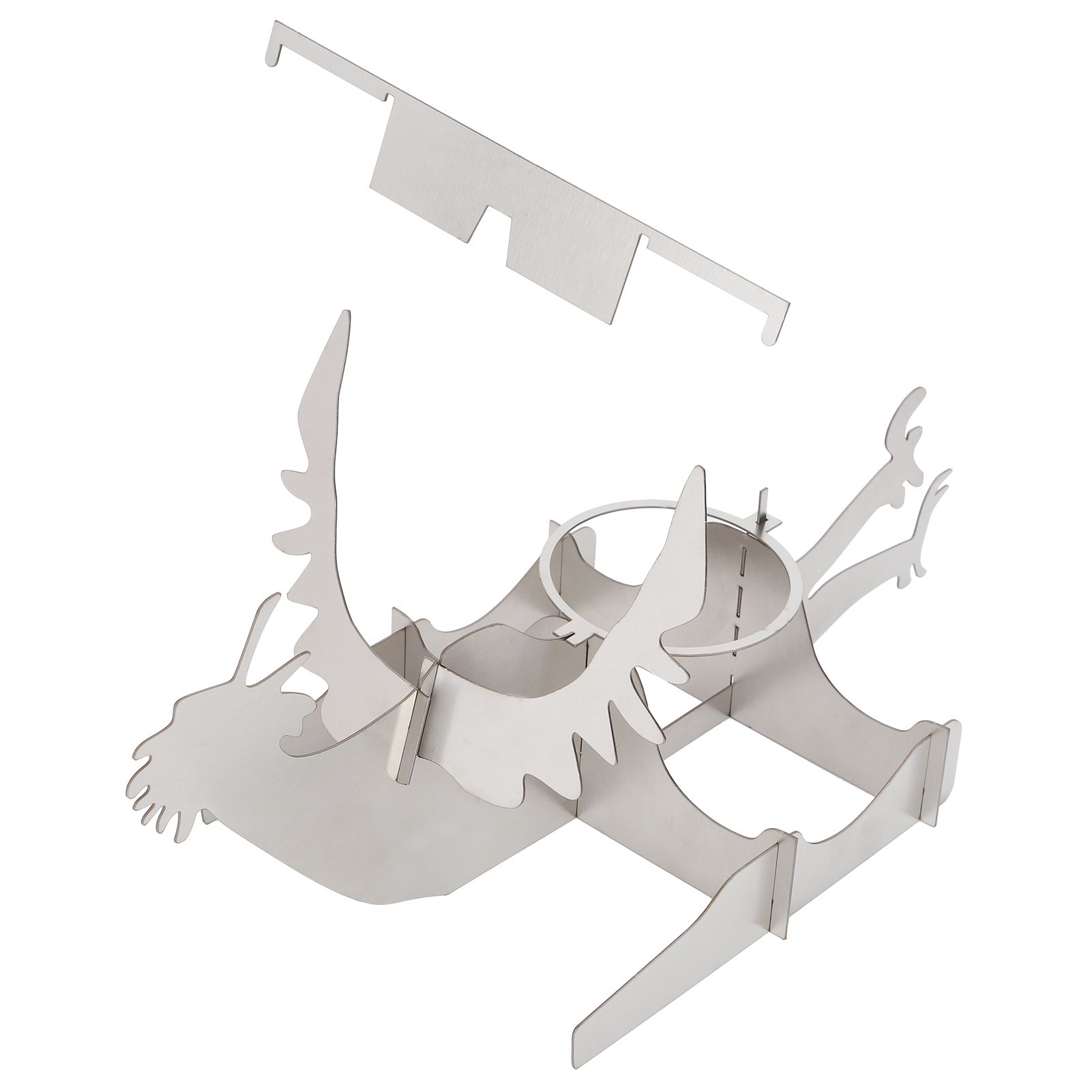 Portable Chicken Stand Stainless Steel Grill Beer Holder Chicken Rack for