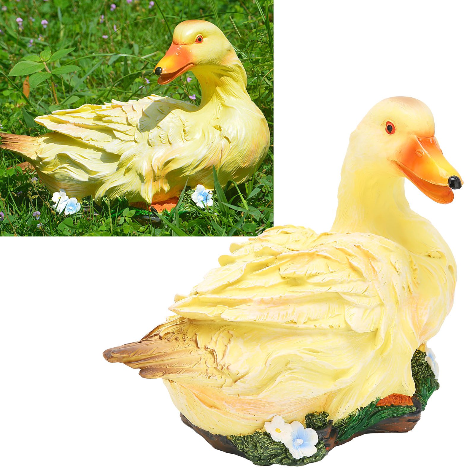 Resin Duck Statue Simulation Duck Ornament Model Decoration for Outdoor Garden view 11