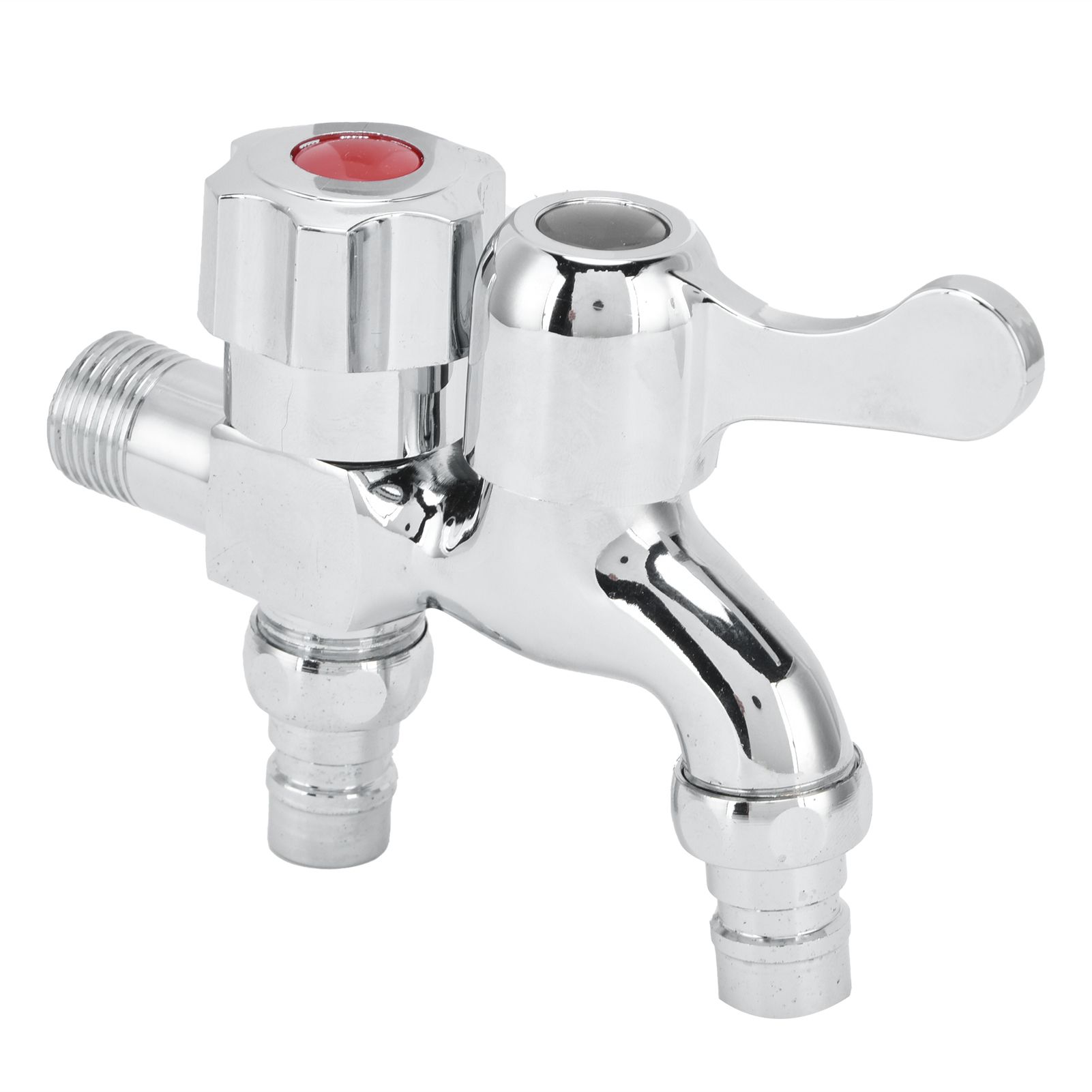 G1/2 Male Thread Double Faucet Washing Machine Faucet Water Tap for Garden view 3