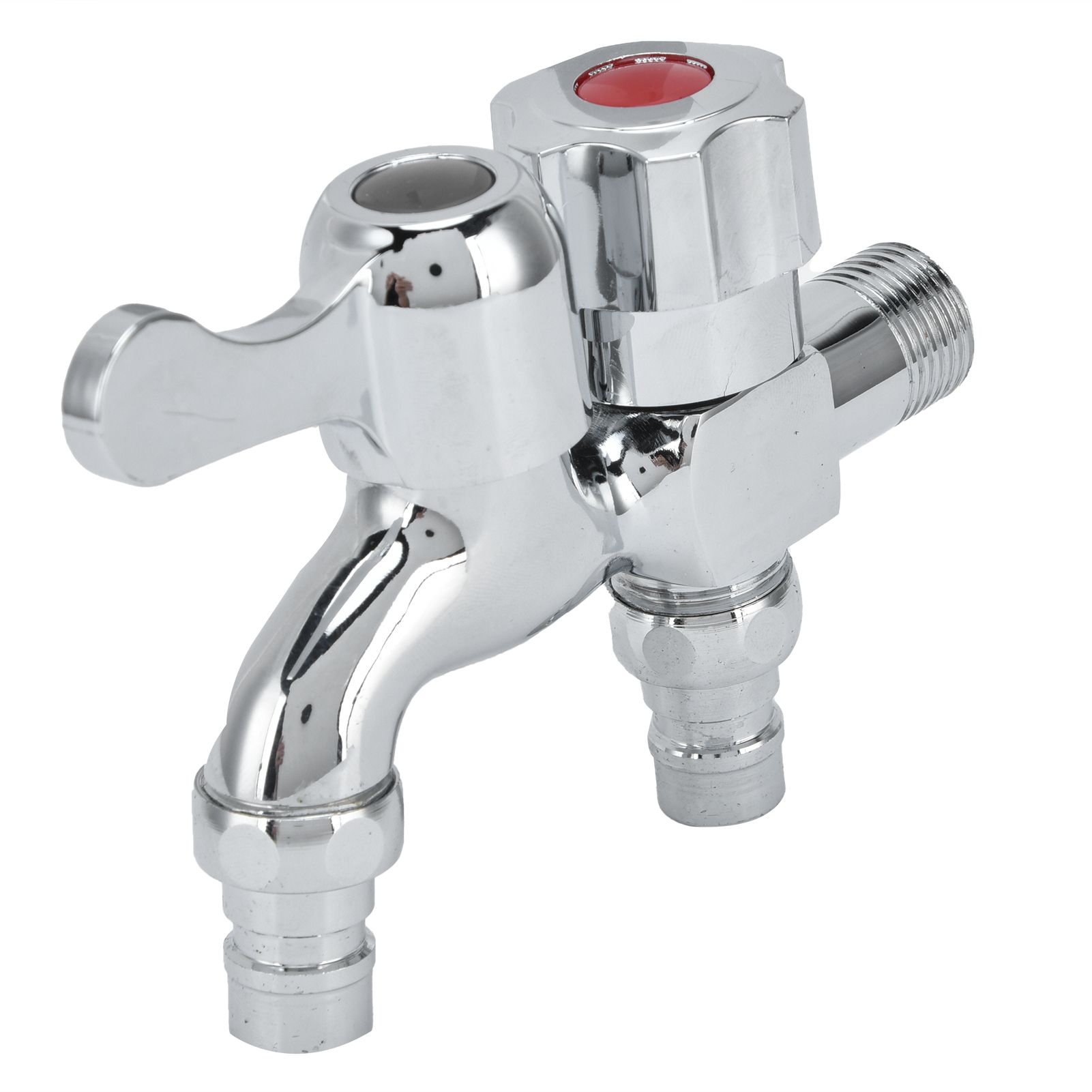 G1/2 Male Thread Double Faucet Washing Machine Faucet Water Tap for Garden view 5