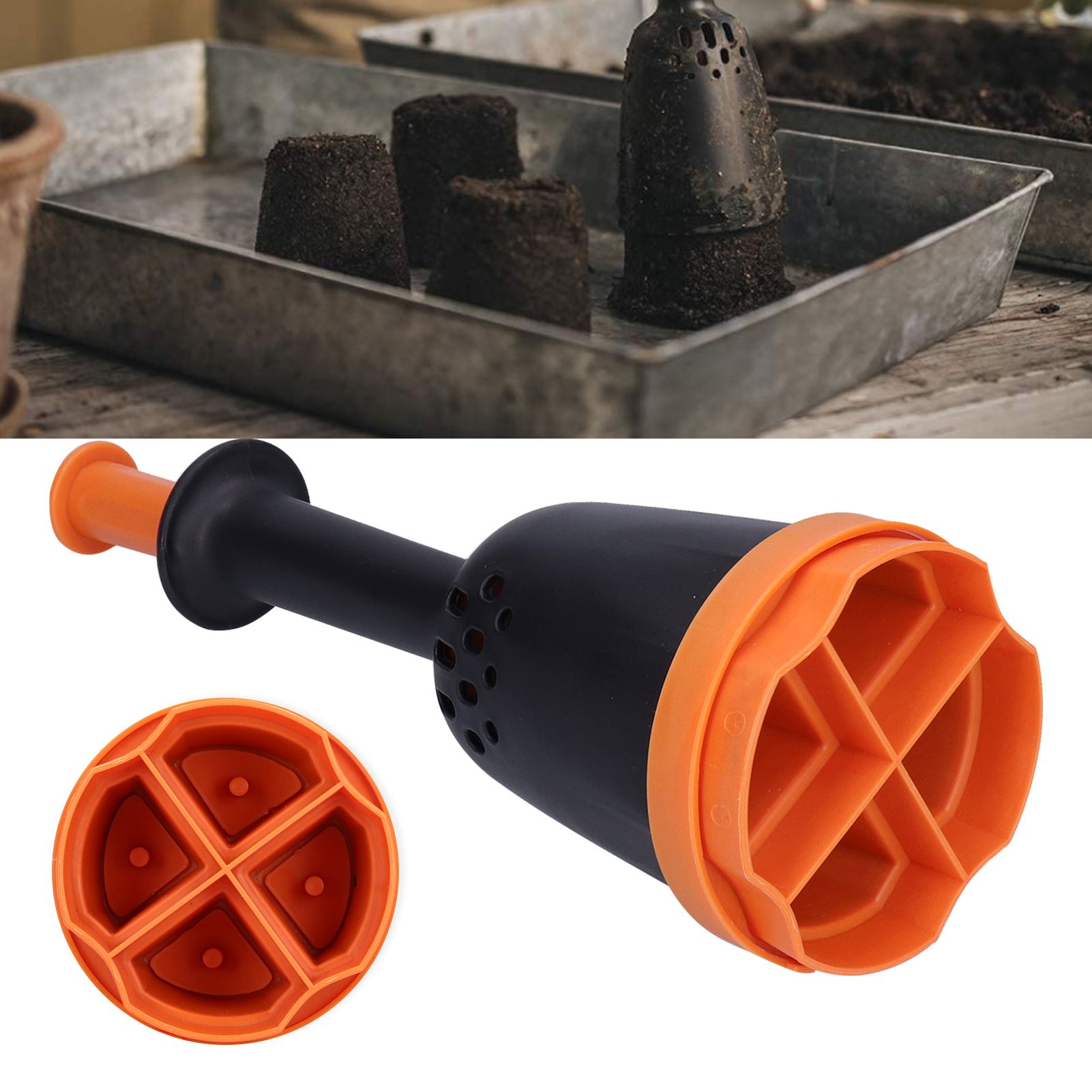 Soil Block Maker Manual Soil Blocker Soil Blocking Tool for Seedling Plant view 11
