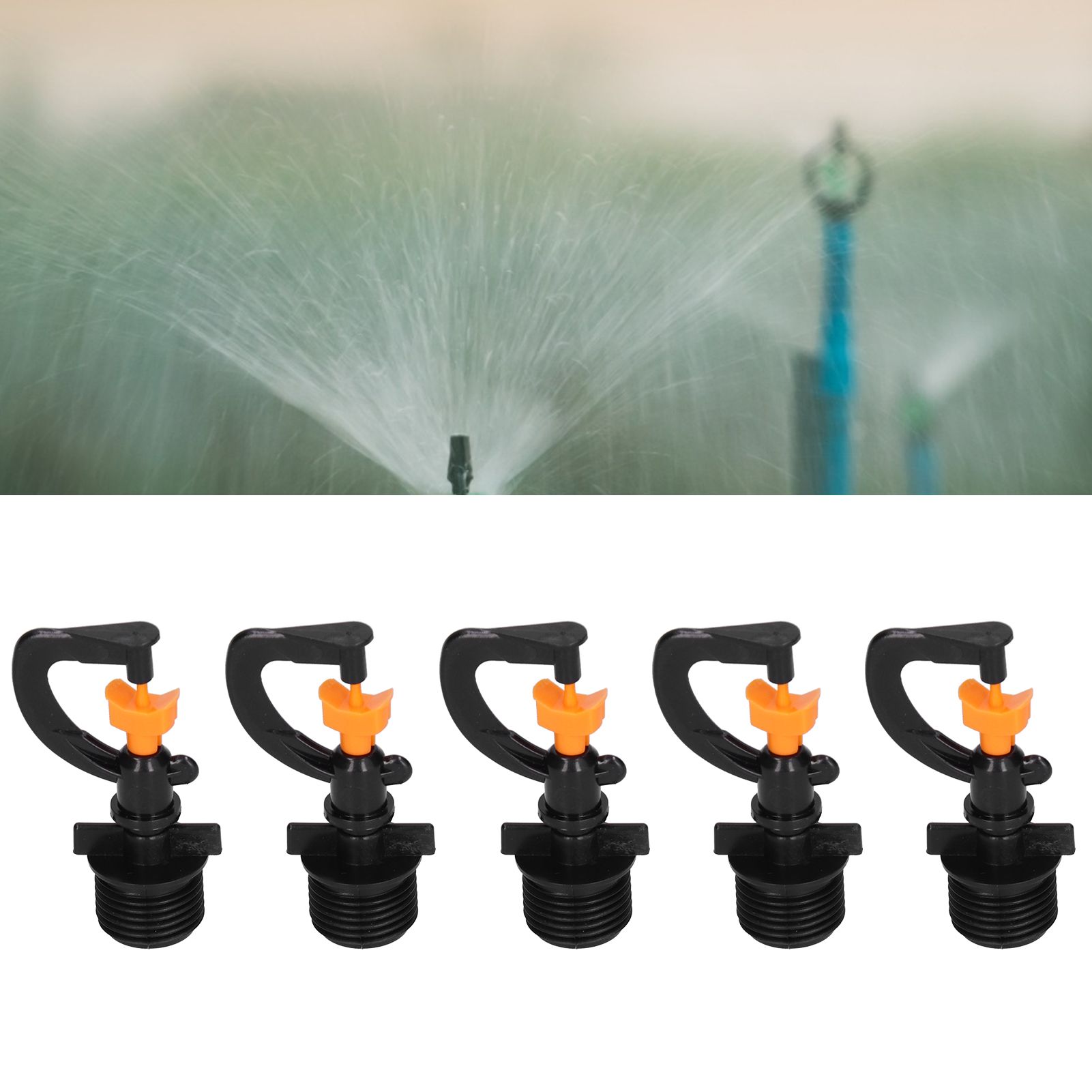 5PCS G1/2 Male Thread Rotating Sprinkler Head Misting Nozzle for Garden view 11