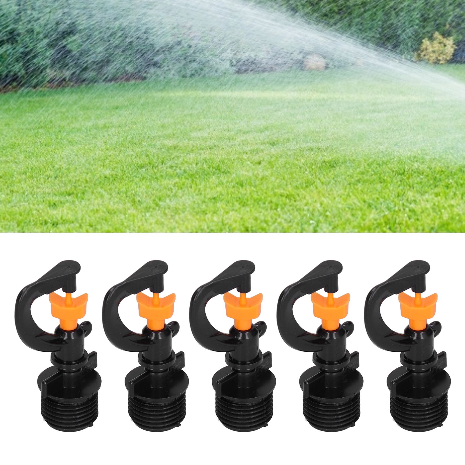 5PCS G1/2 Male Thread Rotating Sprinkler Head Misting Nozzle for Garden view 12