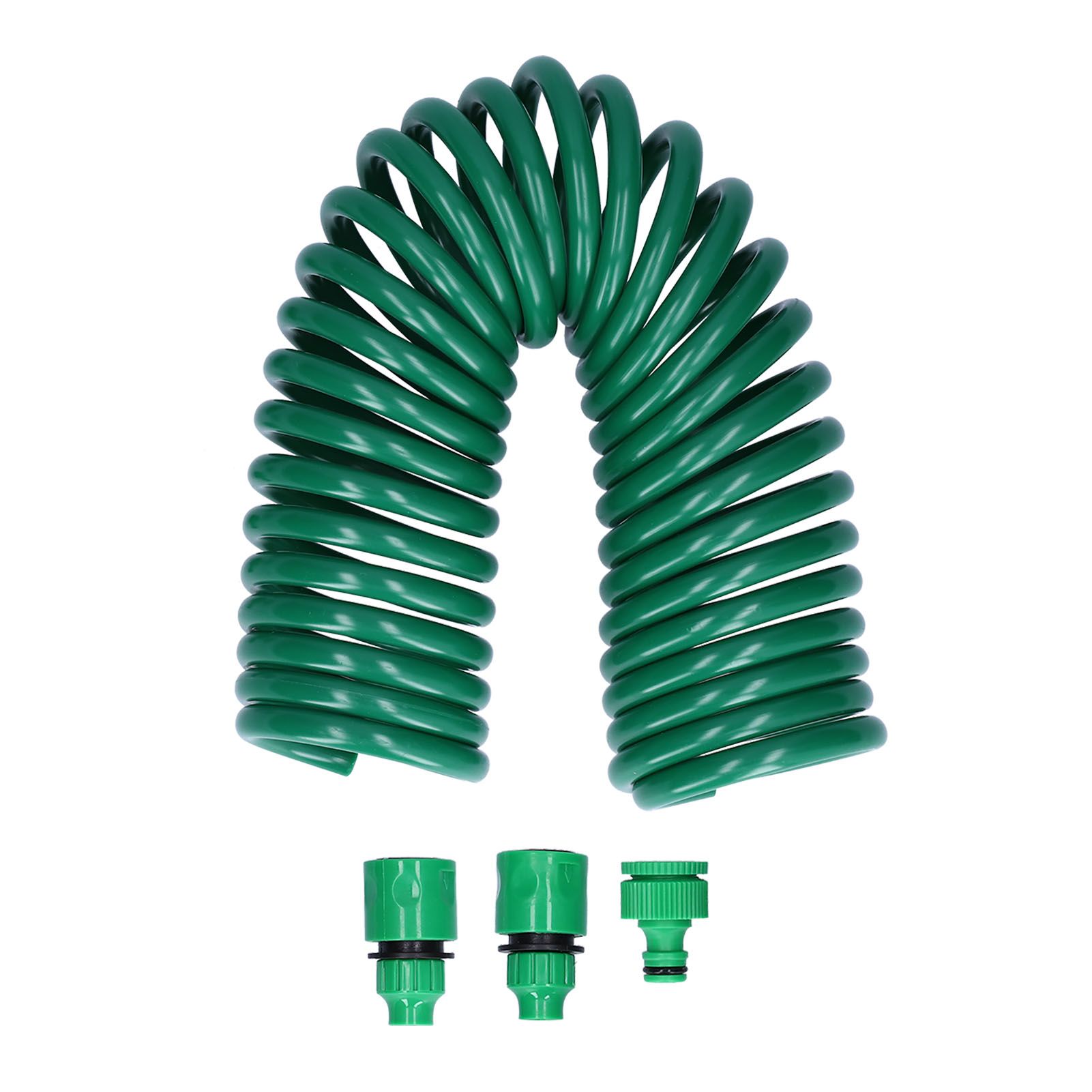 7.5M Coiled Water Hose Retractable Water Pipe Sprayer Connector Garden view 2