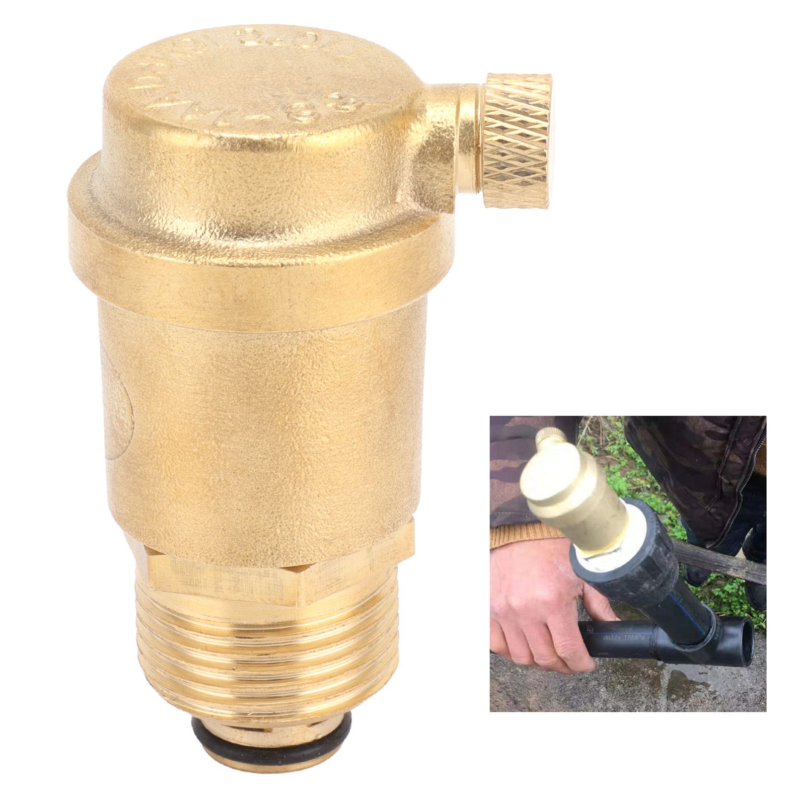G3/4 Male Thread Air Vent Valve Brass Automatic Air Release Valve for Floor view 11