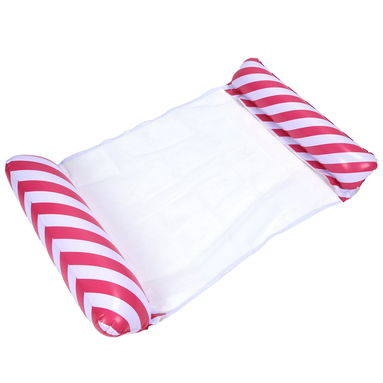 Stripe Pattern Inflatable Float Bed MultiPurpose Water Hammock Pool Lounger