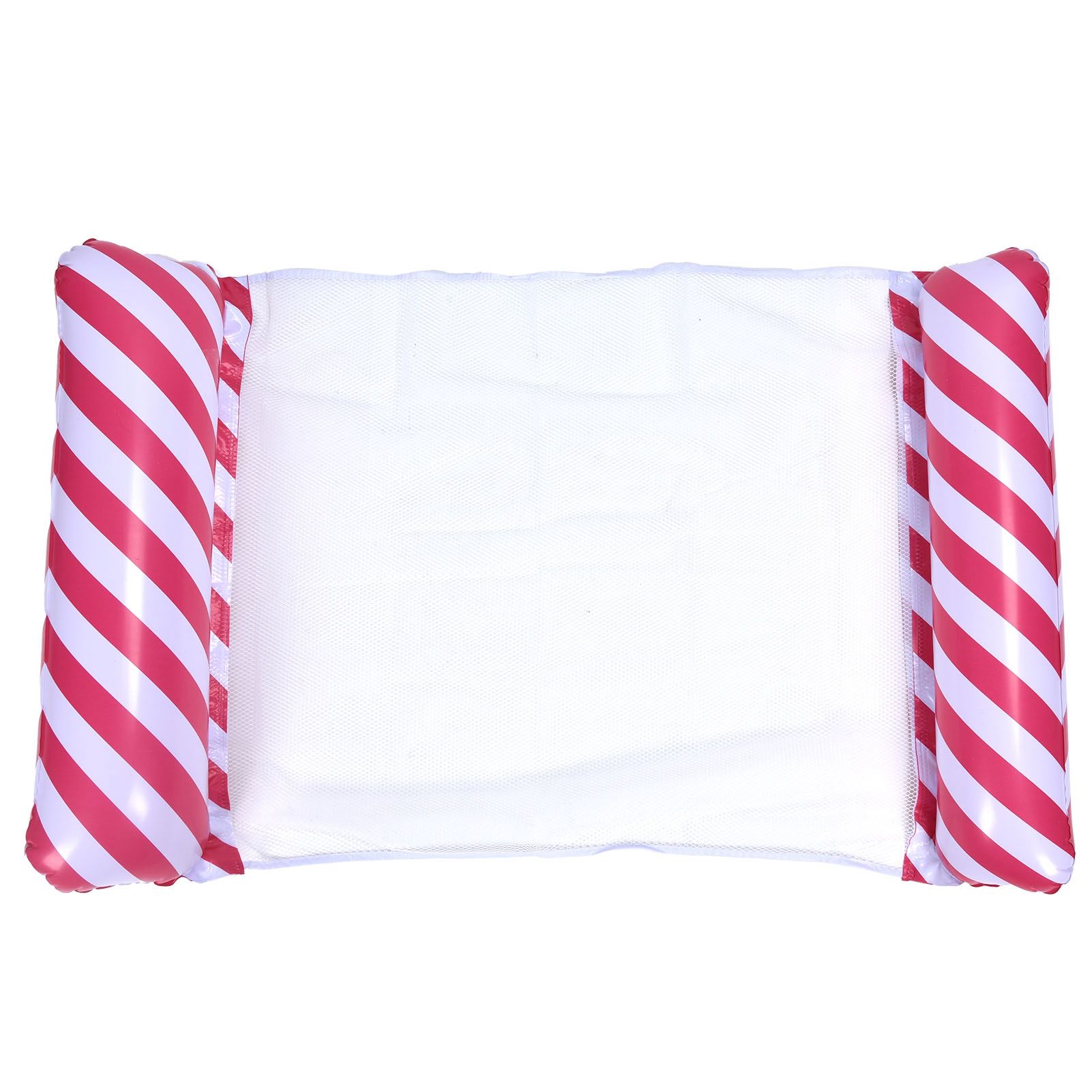 Stripe Pattern Inflatable Float Bed MultiPurpose Water Hammock Pool Lounger view 2