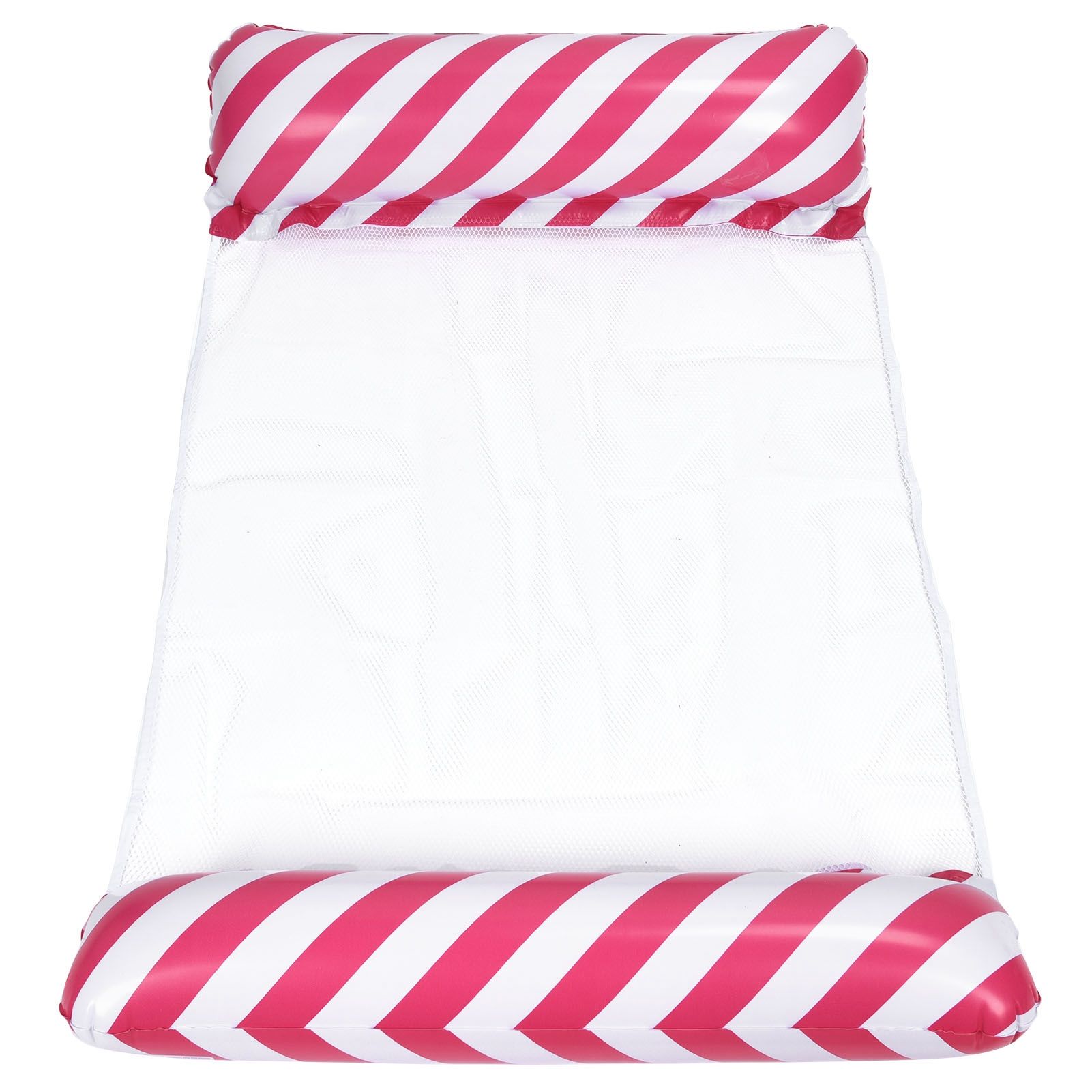 Stripe Pattern Inflatable Float Bed MultiPurpose Water Hammock Pool Lounger view 3