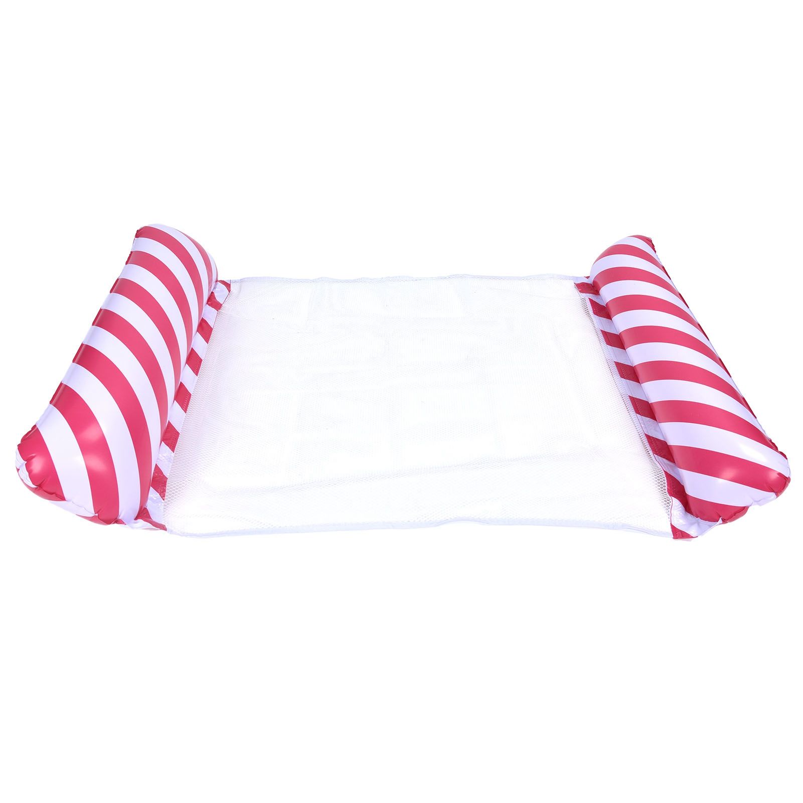 Stripe Pattern Inflatable Float Bed MultiPurpose Water Hammock Pool Lounger view 4