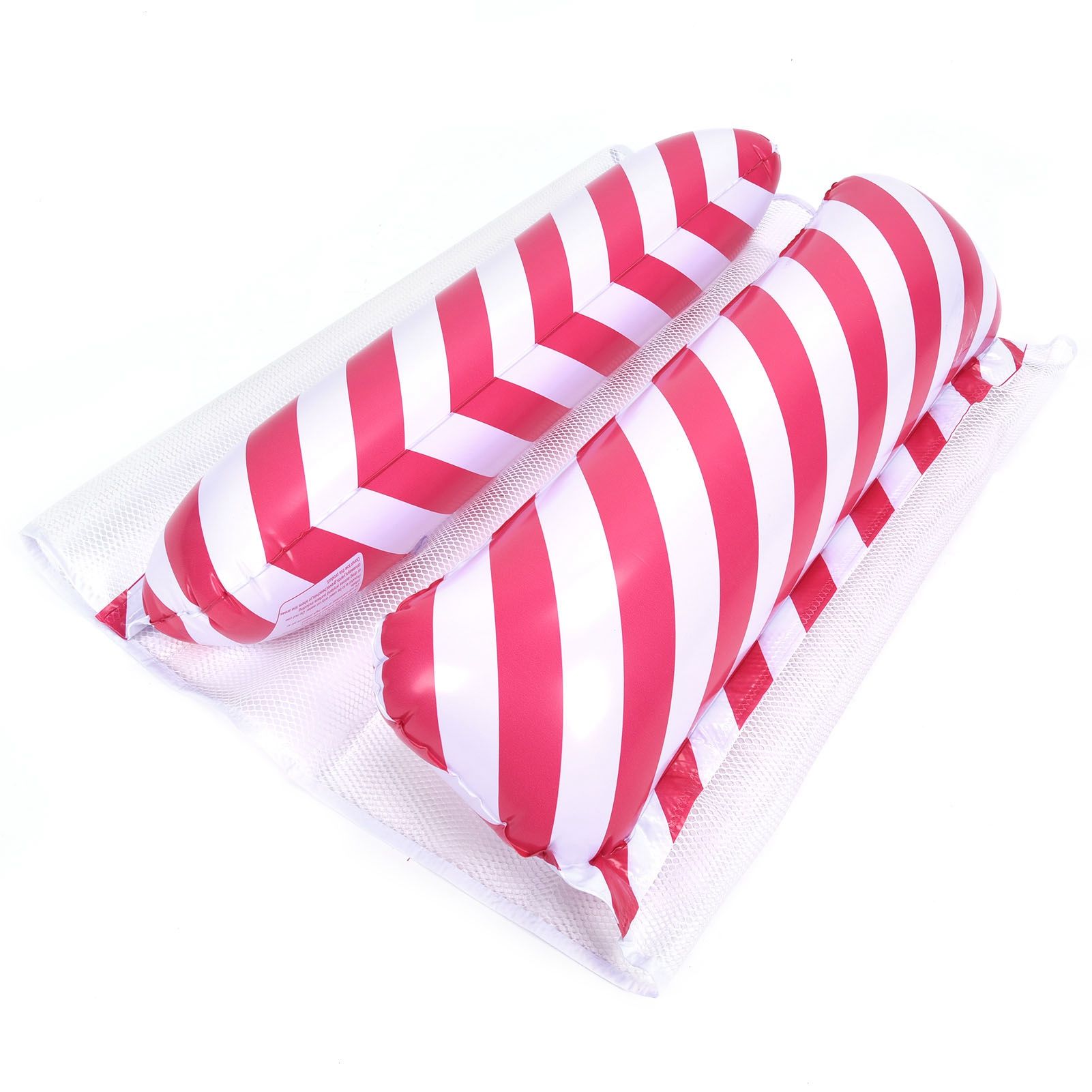 Stripe Pattern Inflatable Float Bed MultiPurpose Water Hammock Pool Lounger view 6