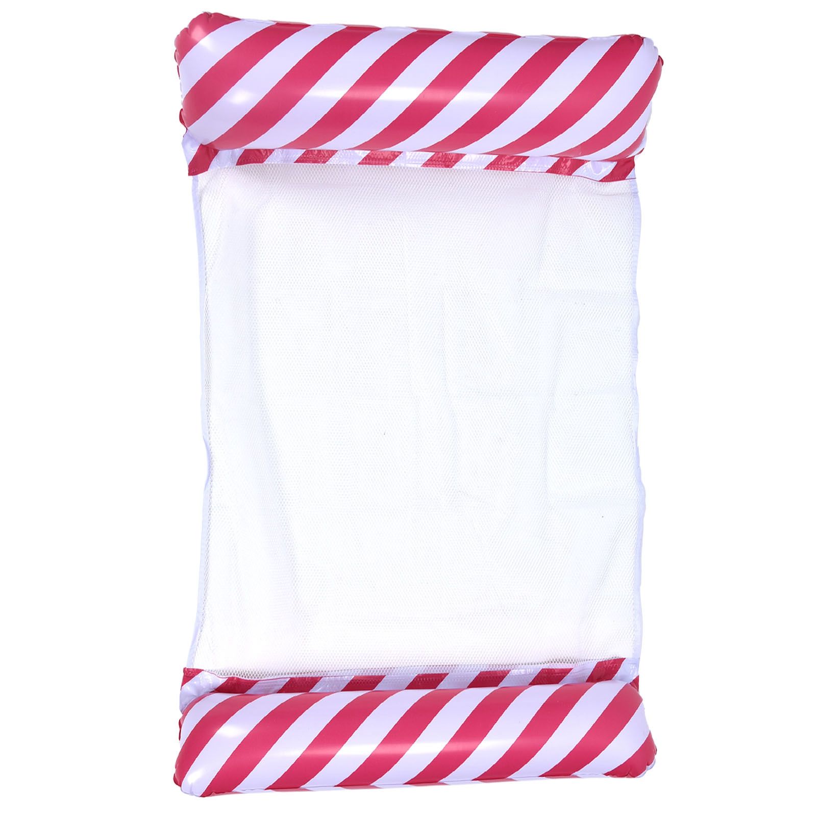 Stripe Pattern Inflatable Float Bed MultiPurpose Water Hammock Pool Lounger view 8