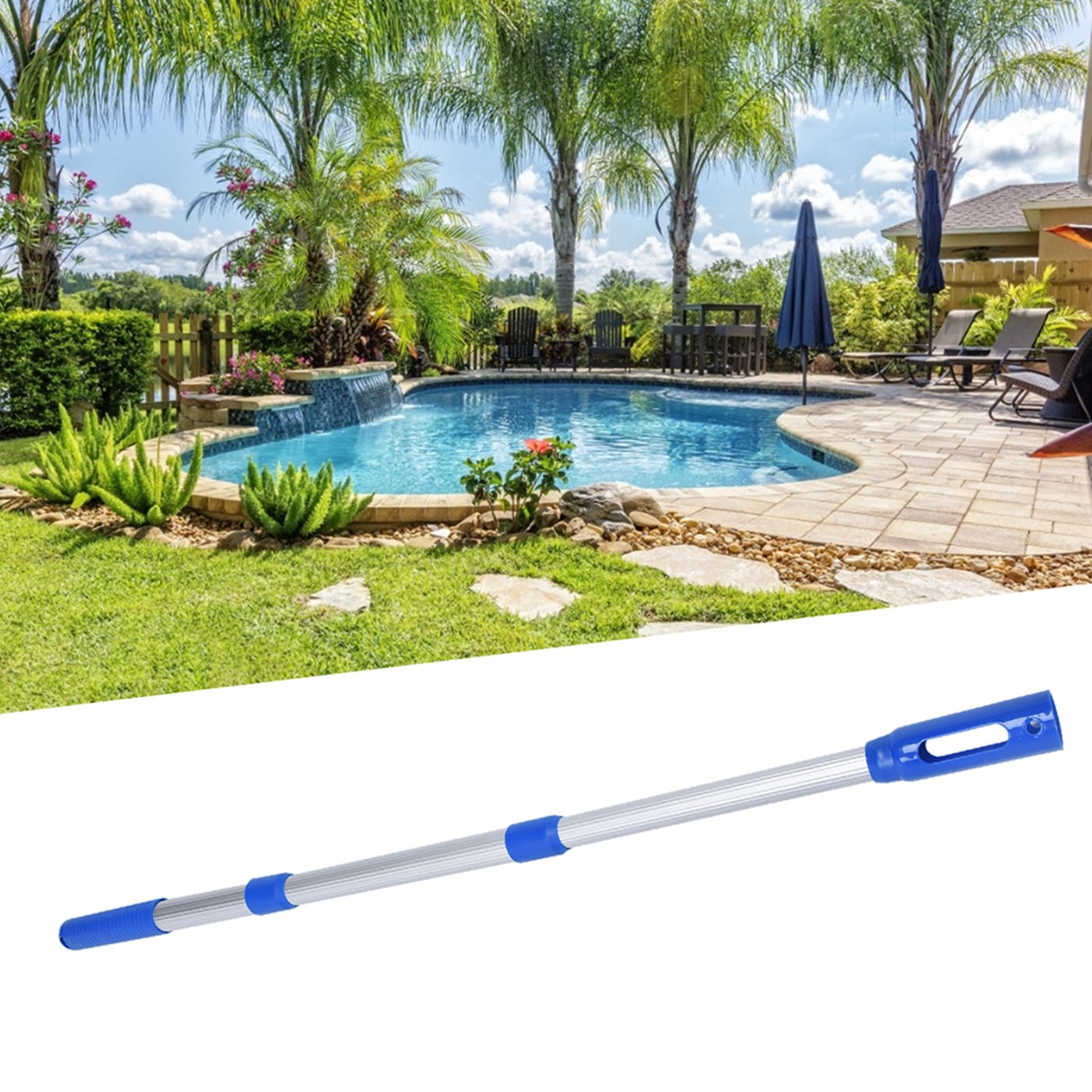 Swimming Pool Pole Swimming Pool Telescopic Rod Cleaning Accessories for Pool view 12