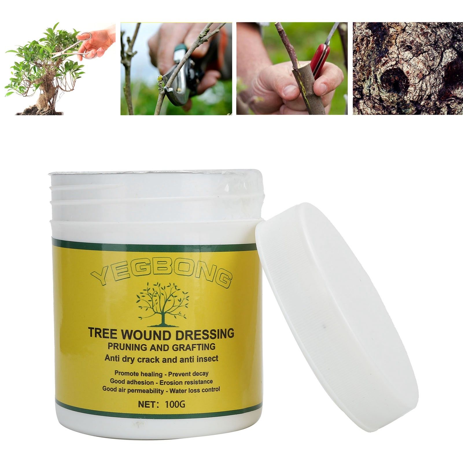 100g Tree Wound Pruning Sealer Plant Tree Wound Cut Paste Healing Agent for view 12