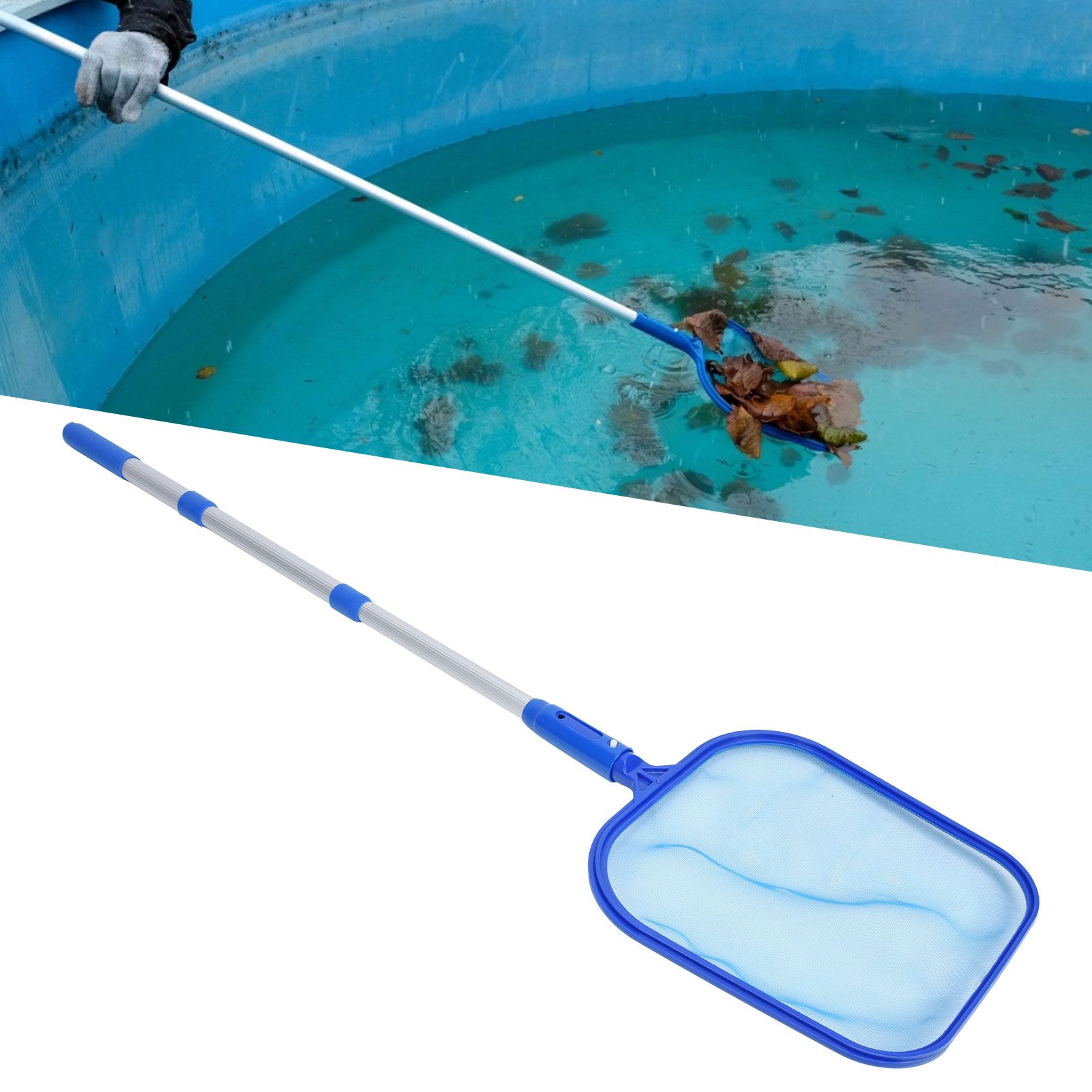 Pool Cleaning Tools Pool Skimmer Net Leaf Rake Swimming Pool Cleaner Supplies view 12