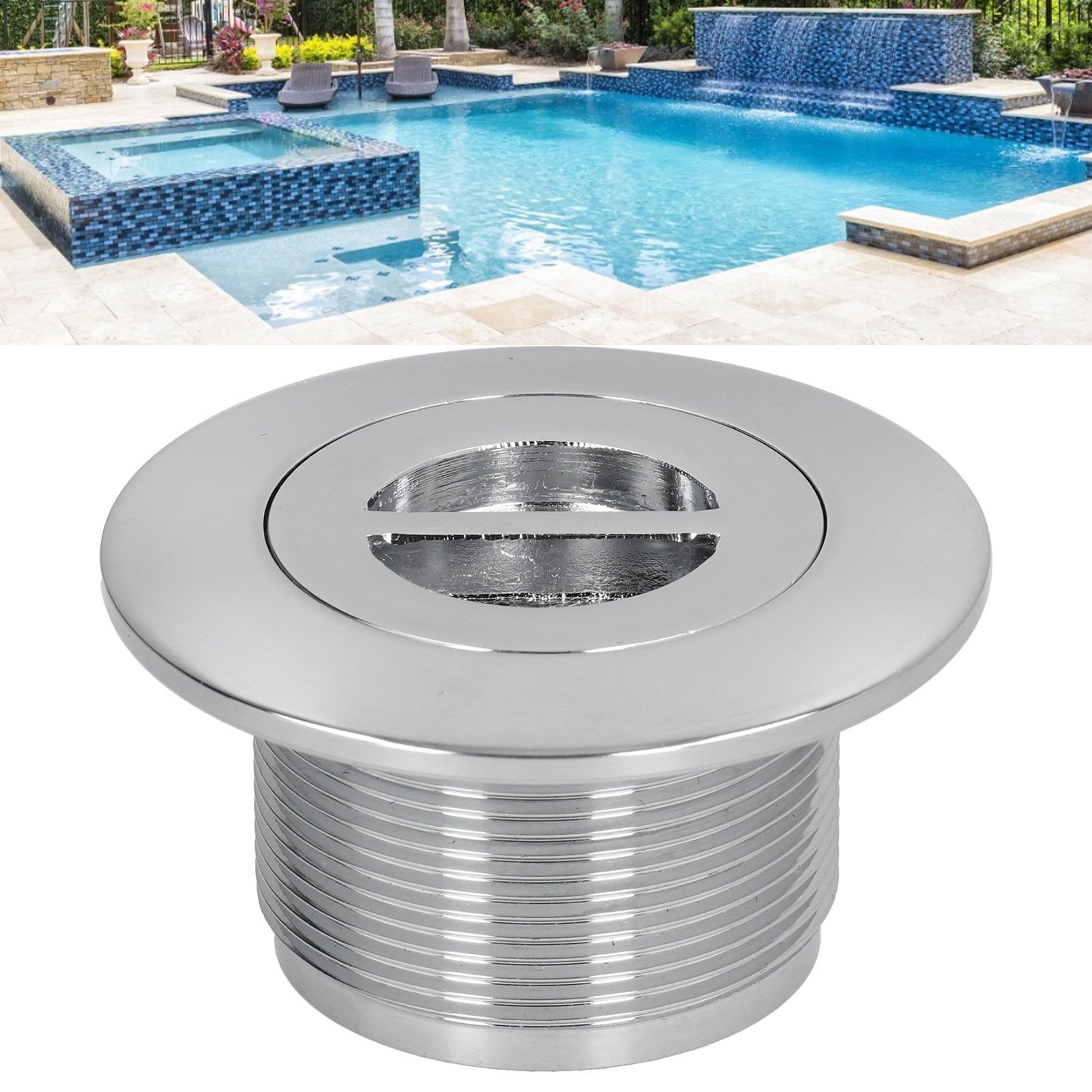 Swimming Pool Main Drain Stainless Steel Suction Port Water Inlet Outlet view 11