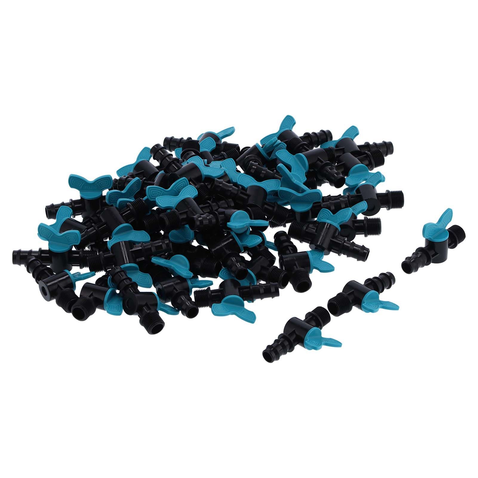 50PCS 16x3/4in Male Thread Irrigation Switch Valve Plastic Gate Valves for view 3