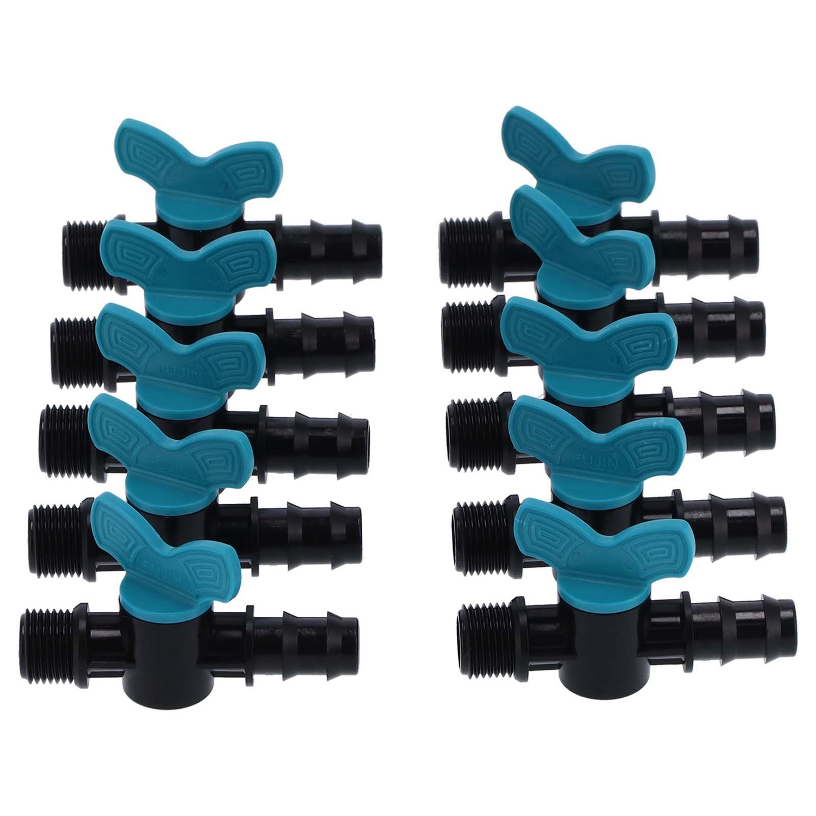 50PCS 25x1/2in Male Thread Irrigation Shut Off Switch Valve Barbed Ball Valve view 6