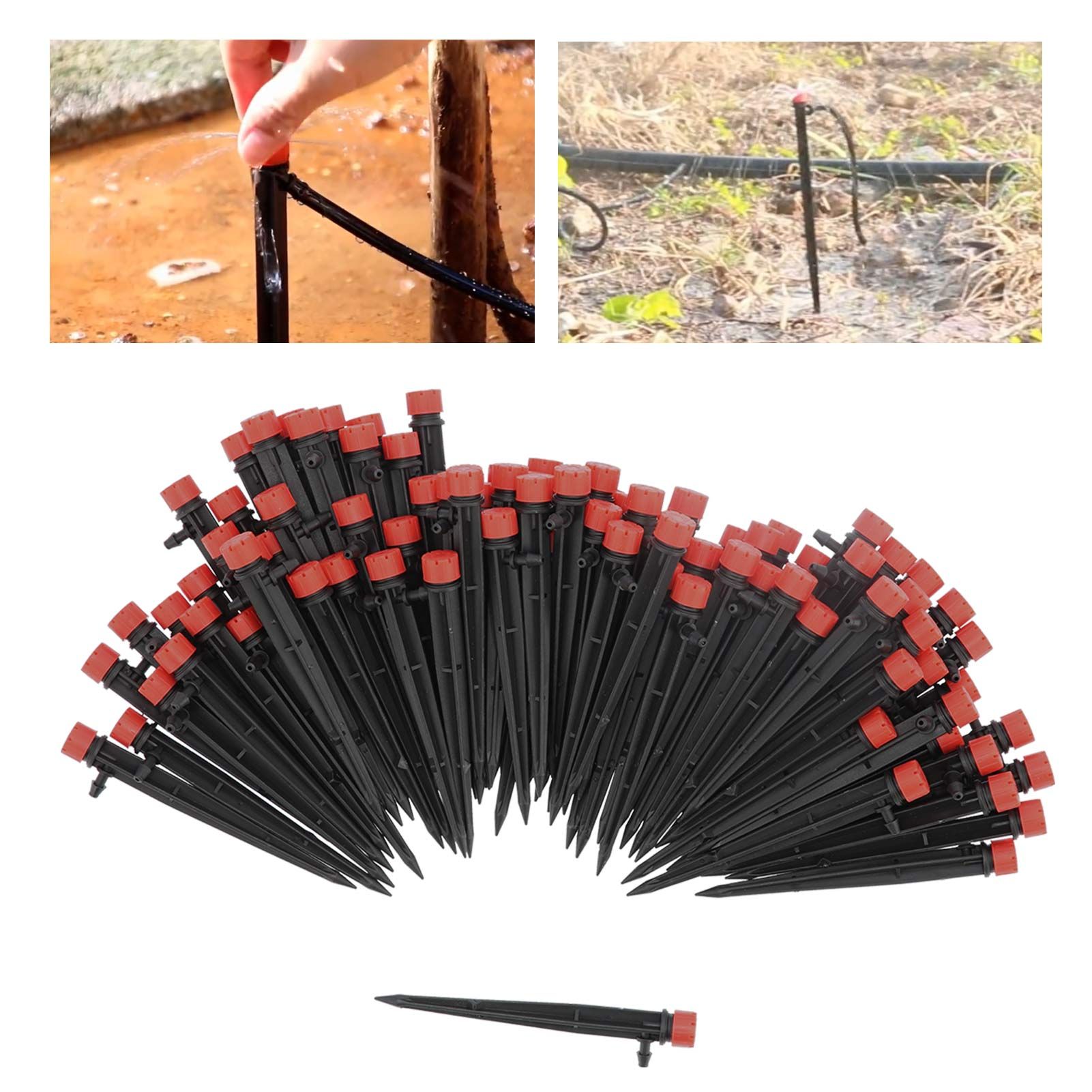 200PCS 360 Degree 8‑Hole Adjustable Irrigation Dripper Water Flow Drip view 12