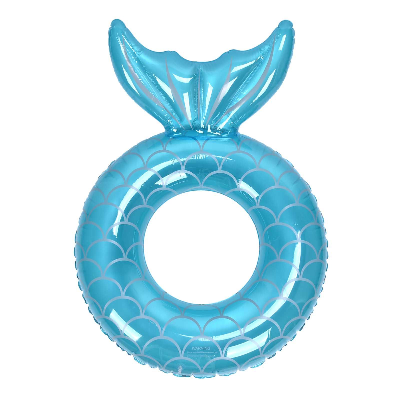 Swimming Ring Fishtail Inflatable Swimming Circle Swim Ring Pool Float for view 2